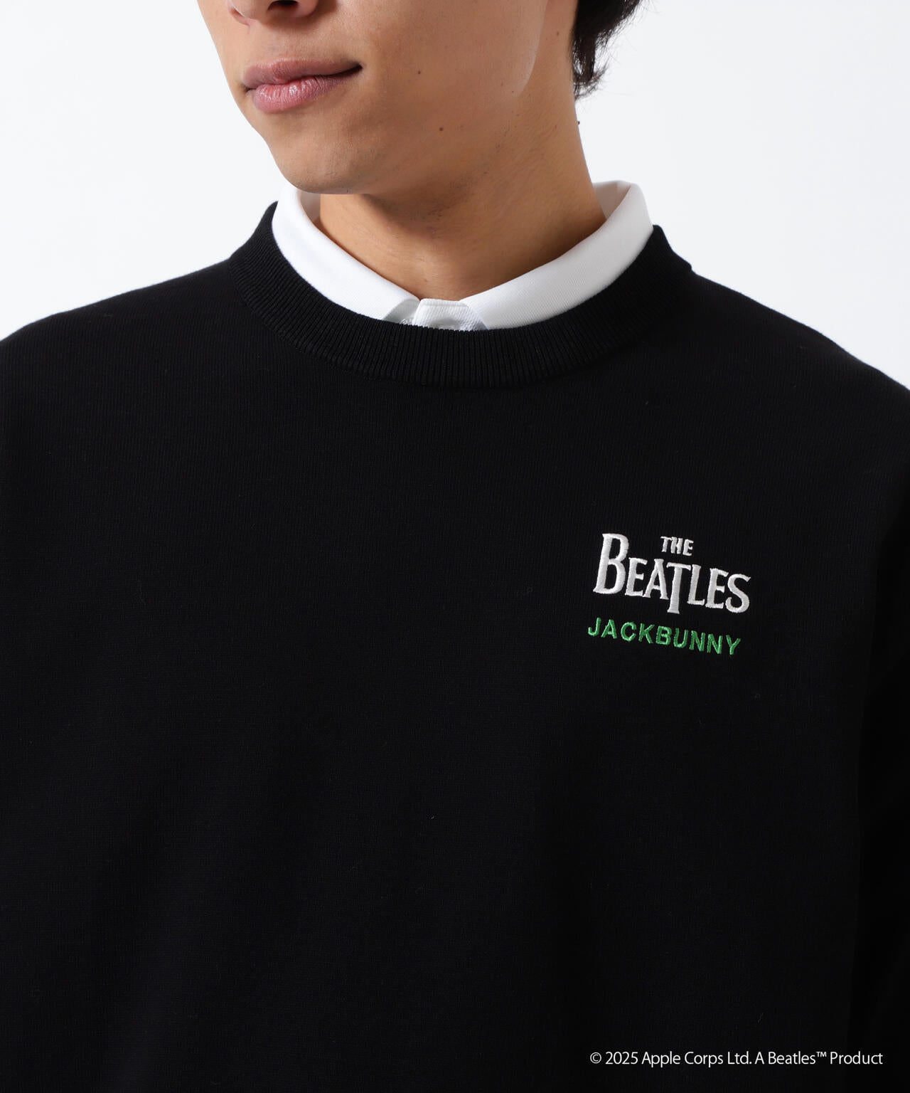 【The BEATLES ×Jack Bunny!!】長袖クルーネックニットプルオーバー