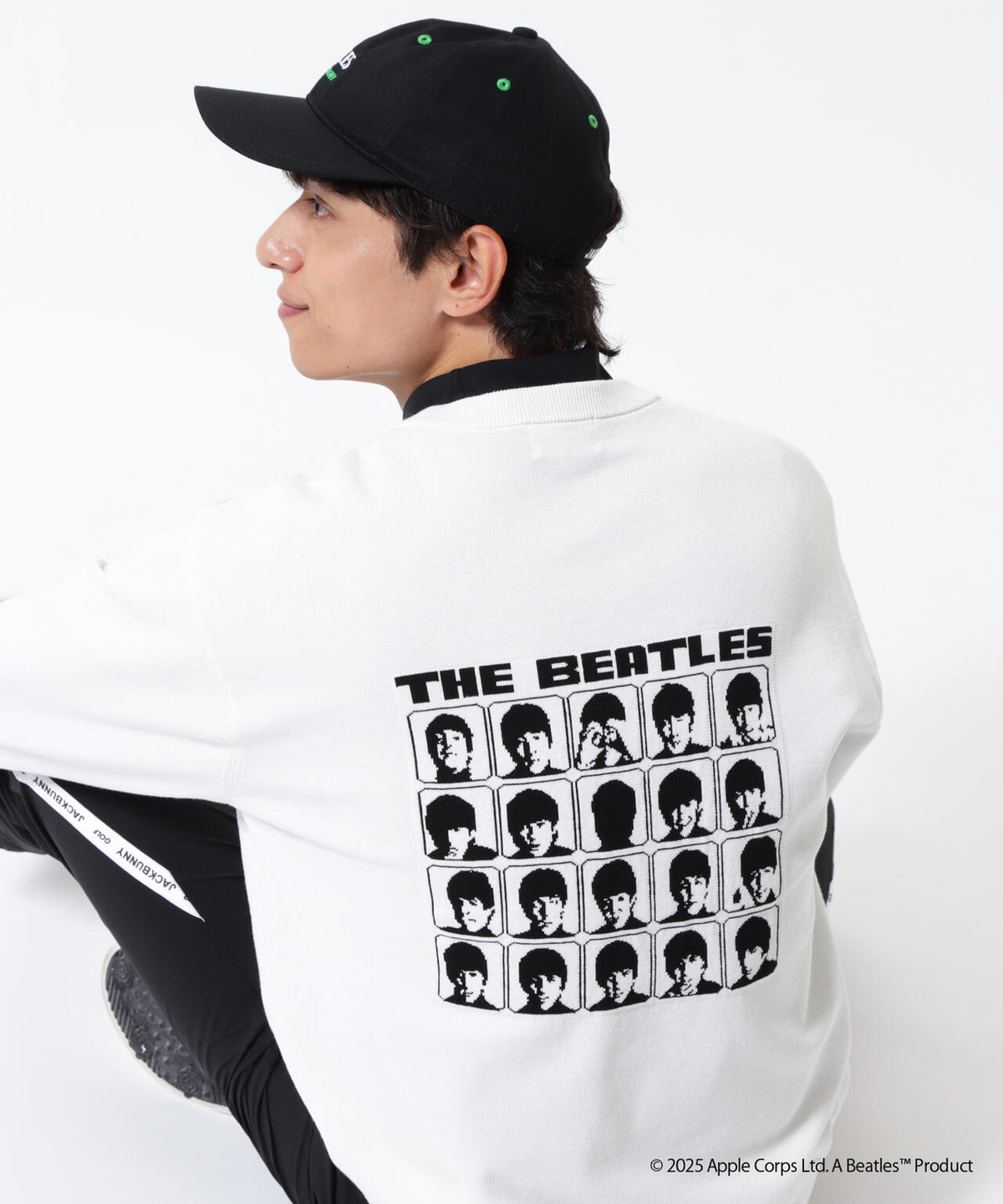 【The BEATLES ×Jack Bunny!!】長袖クルーネックニットプルオーバー