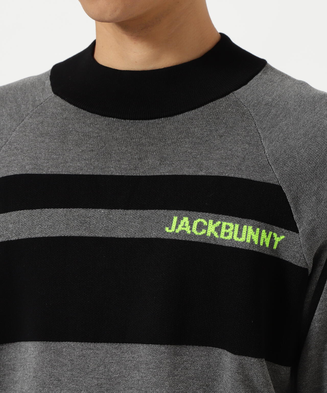 半袖モックネックニットプルオーバー