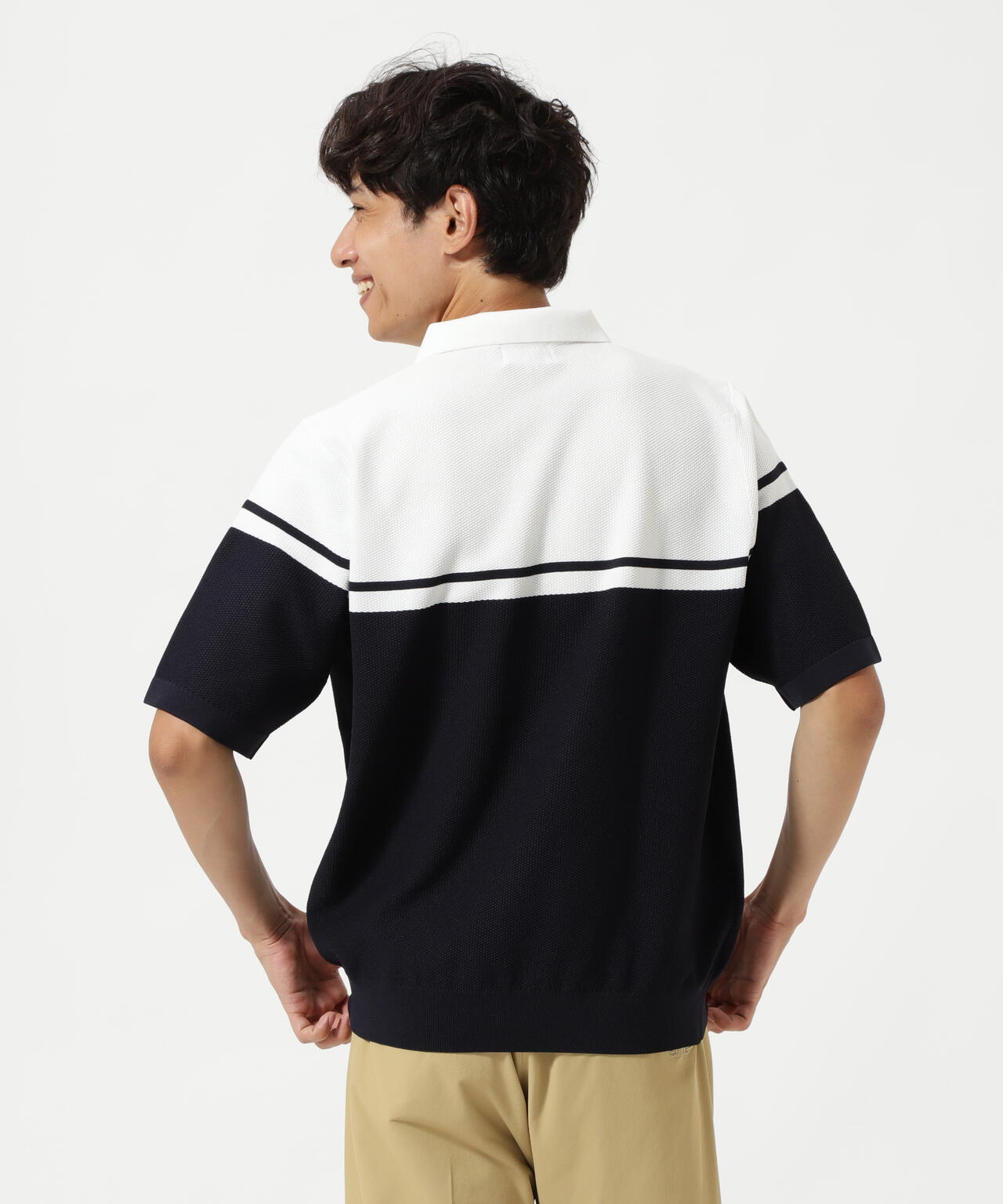 PE半袖ニットポロシャツ