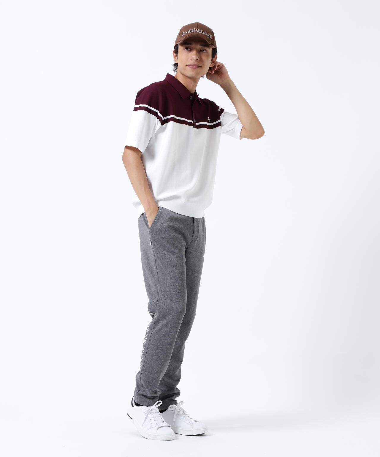 PE半袖ニットポロシャツ