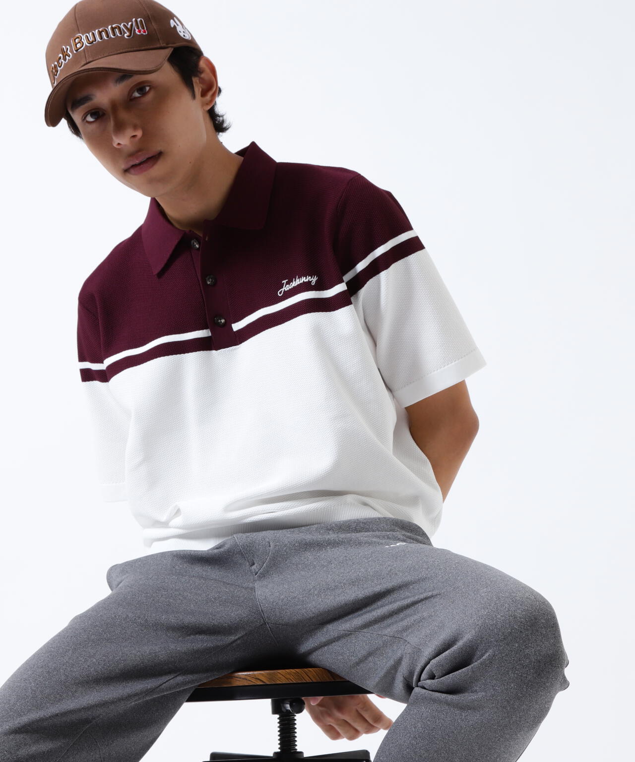 PE半袖ニットポロシャツ