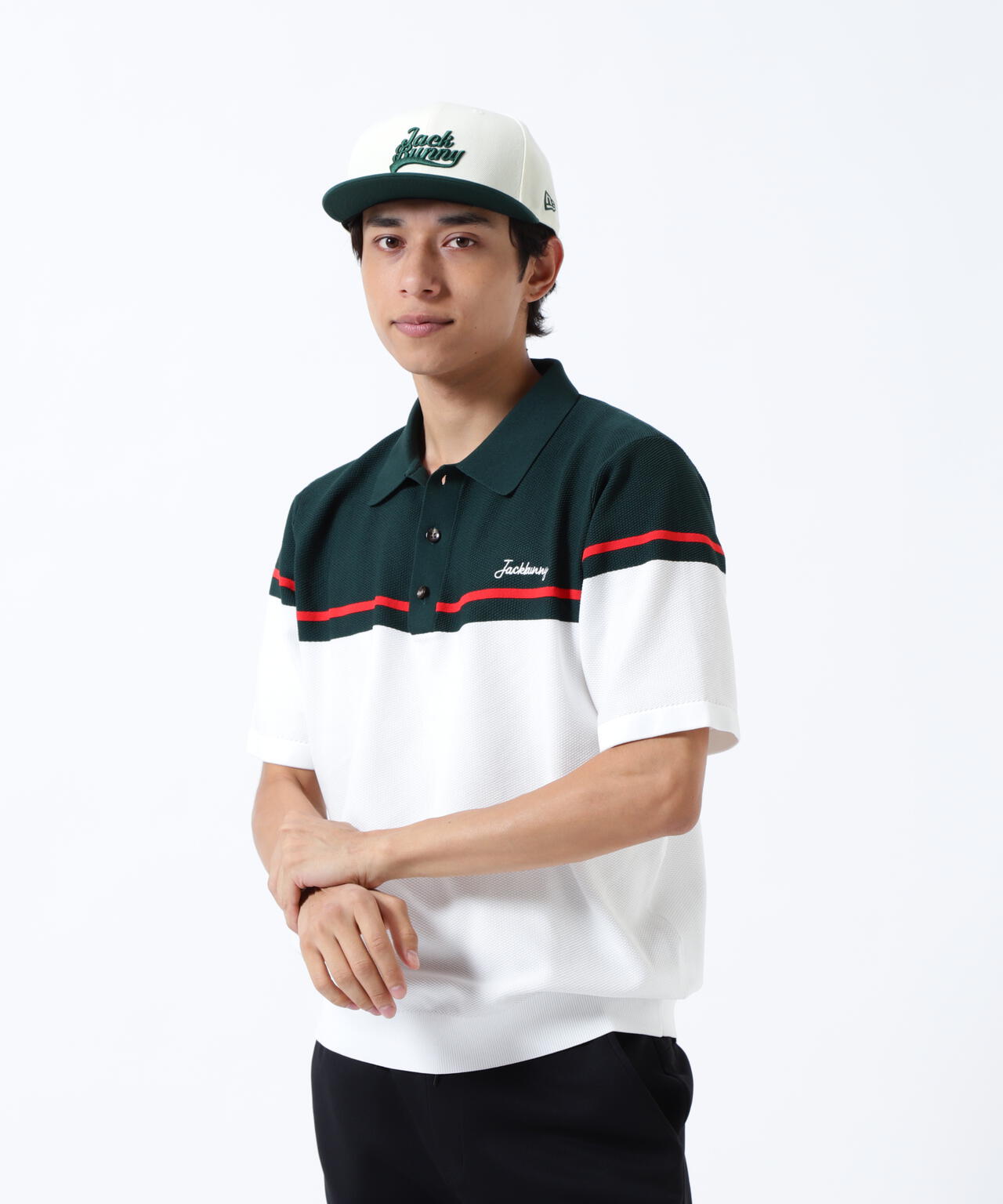 PE半袖ニットポロシャツ