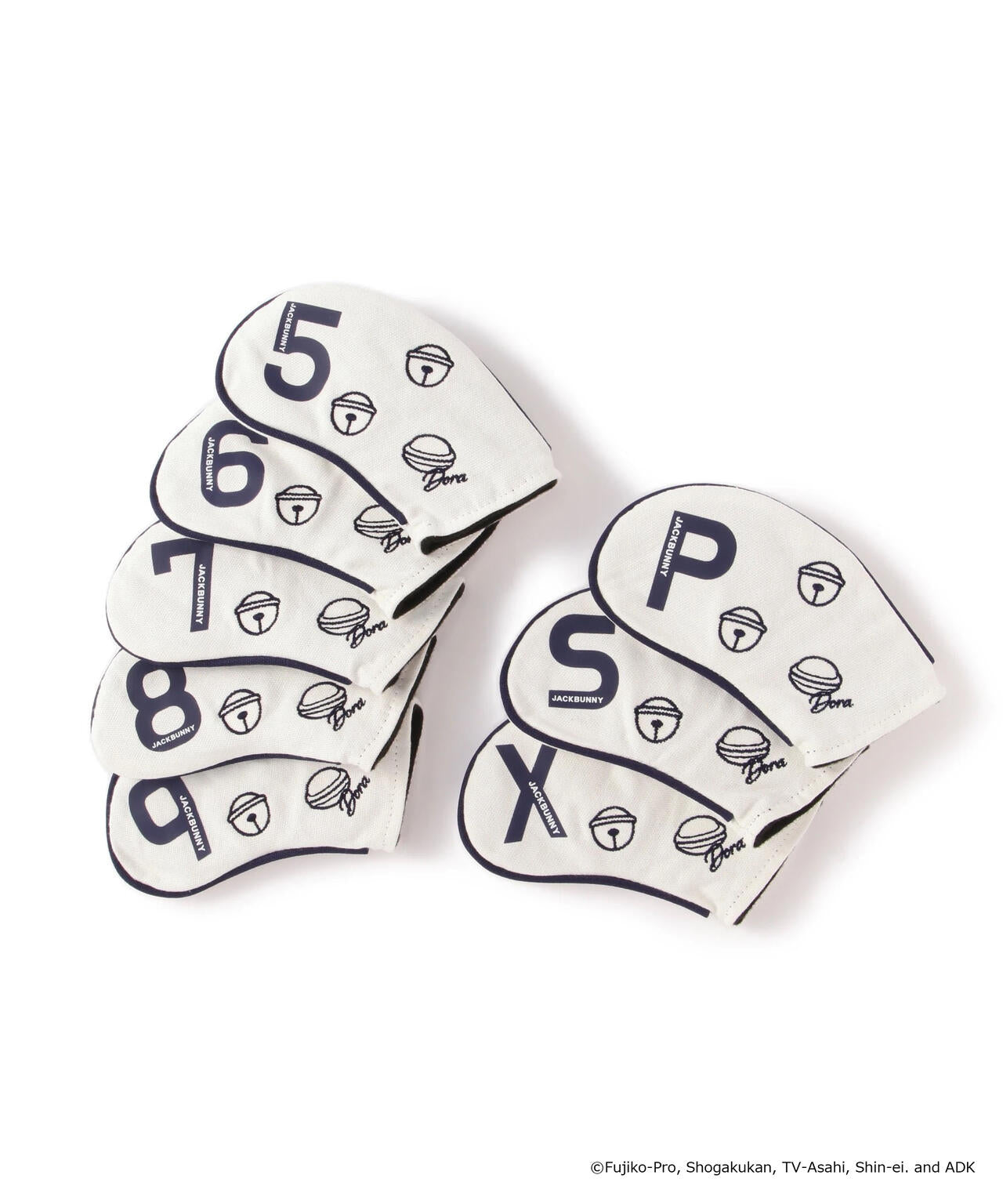 【ドラえもん】アイアン用ヘッドカバー (8個セット) (UNISEX)