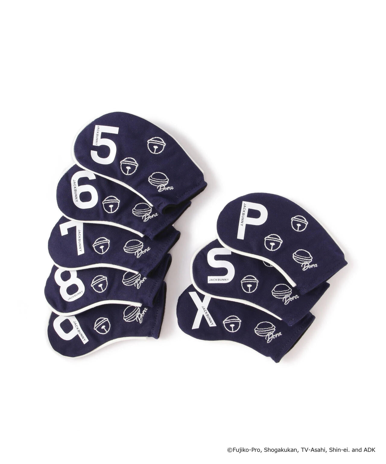 【ドラえもん】アイアン用ヘッドカバー (8個セット) (UNISEX)