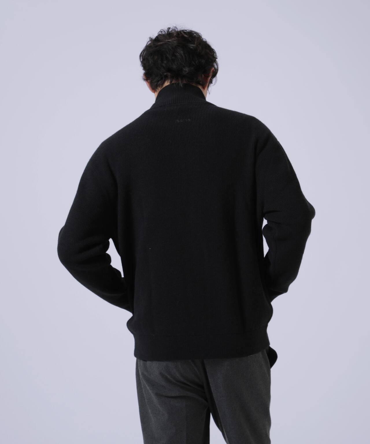 【jbplse】クリンプブレンドウールドライバーズニット