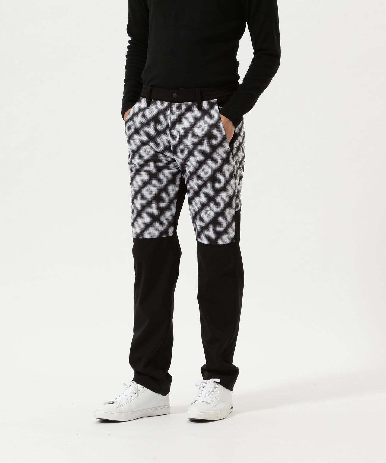 PEスムースラミネート中綿ロングパンツ