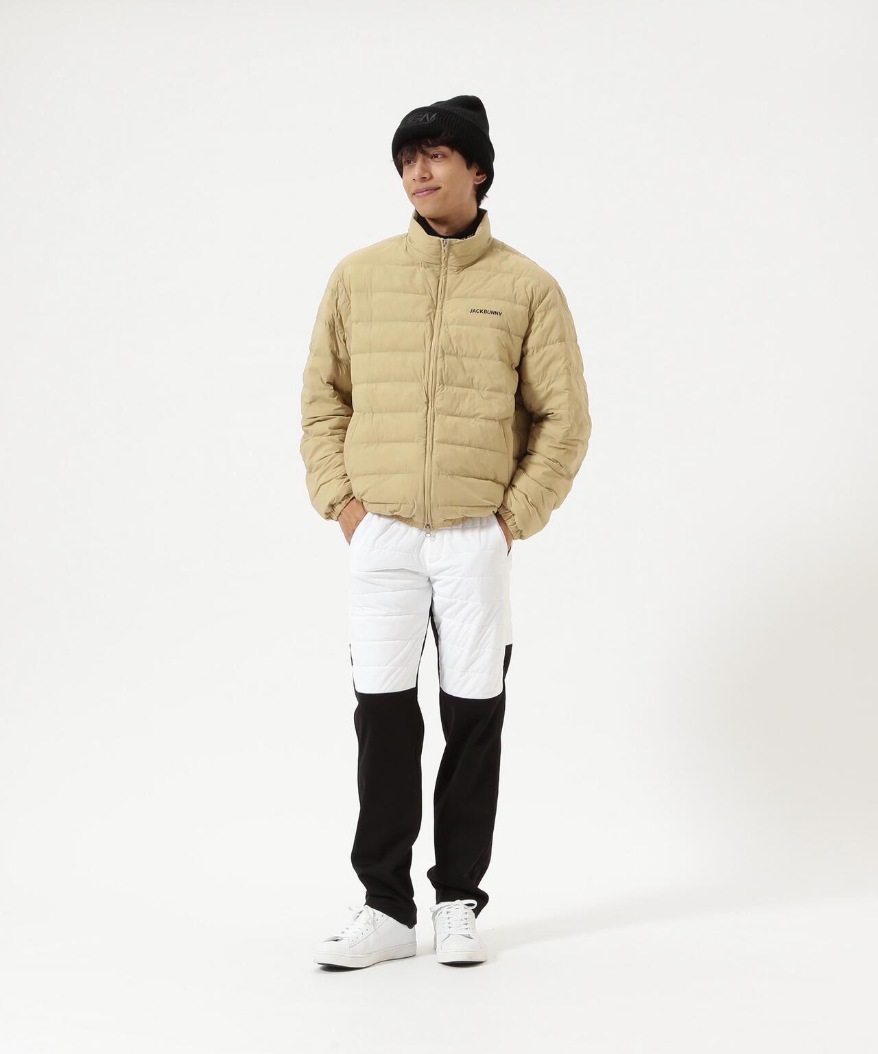 PEスムースラミネート中綿ロングパンツ