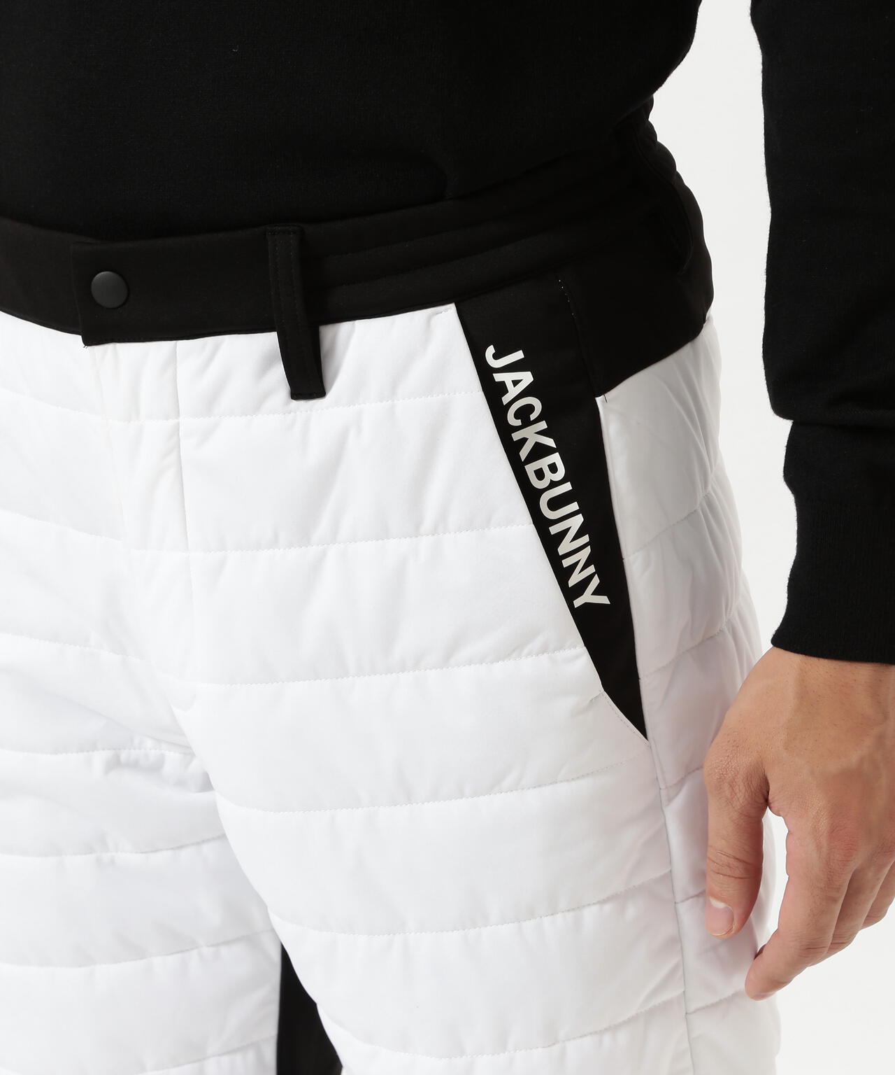 PEスムースラミネート中綿ロングパンツ