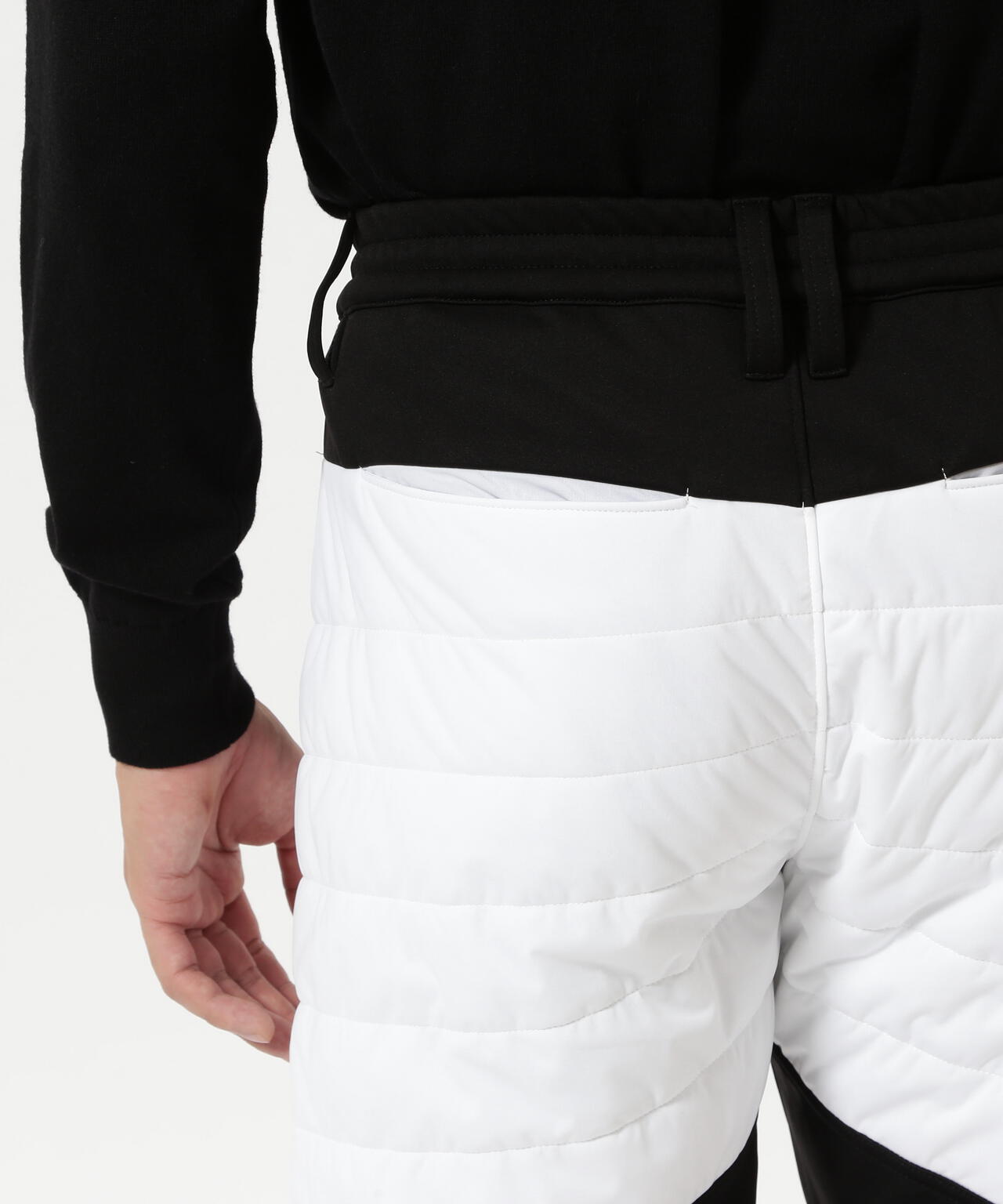 PEスムースラミネート中綿ロングパンツ