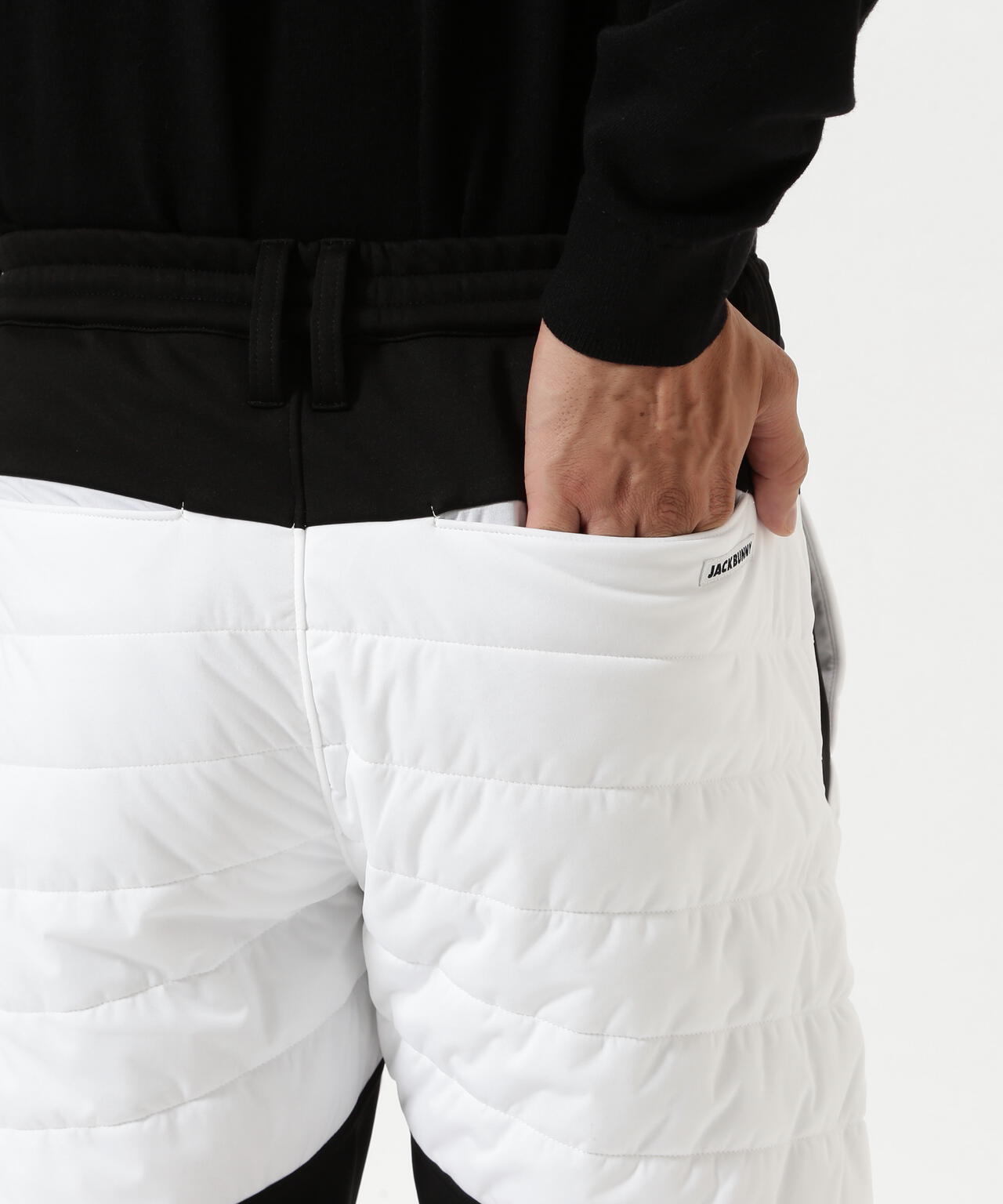 PEスムースラミネート中綿ロングパンツ