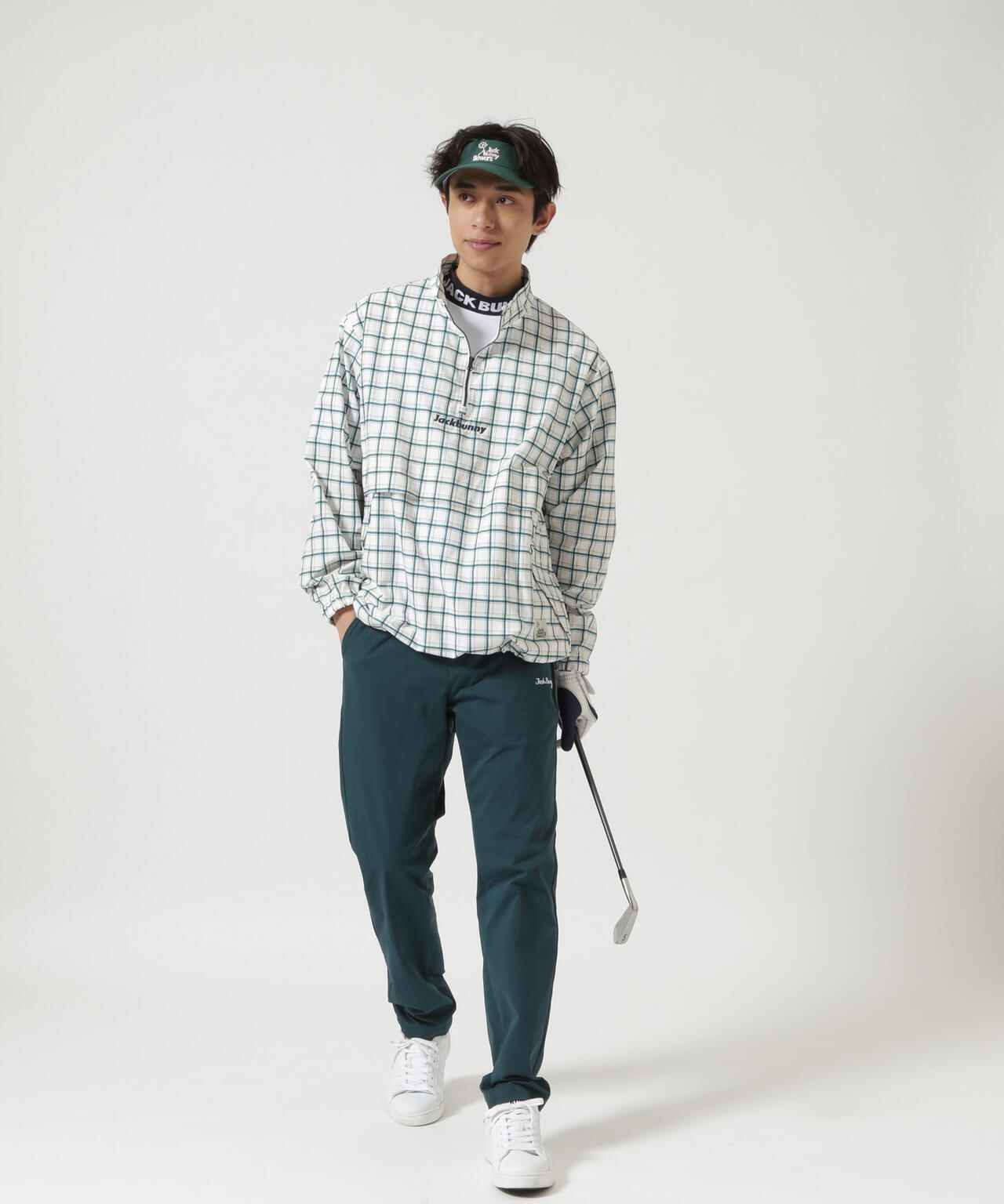 【一部店舗&公式オンライン限定】wondershapeヘリンボーンジャージロングパンツ