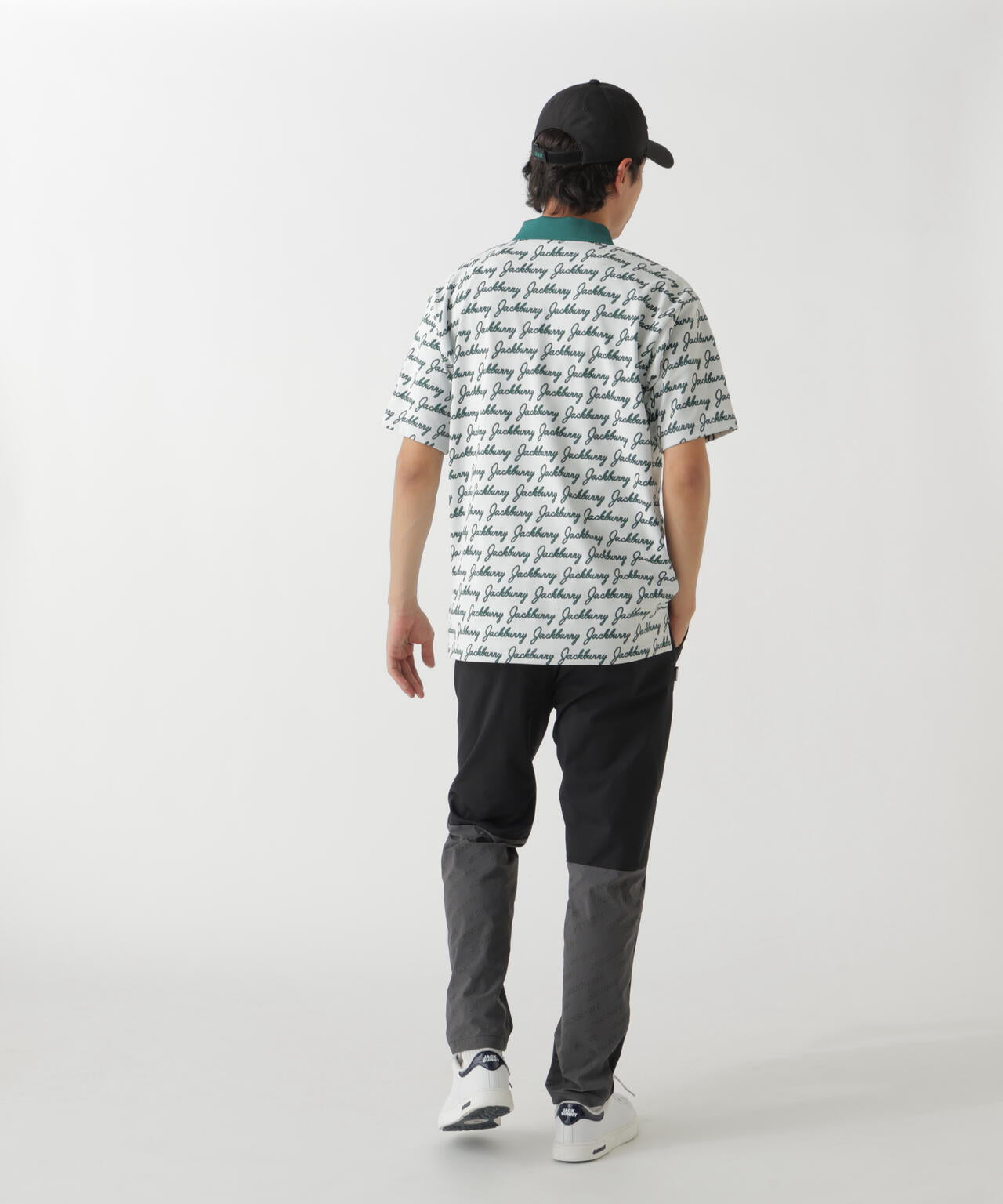 Pe×パンチングNy切替ロングパンツ