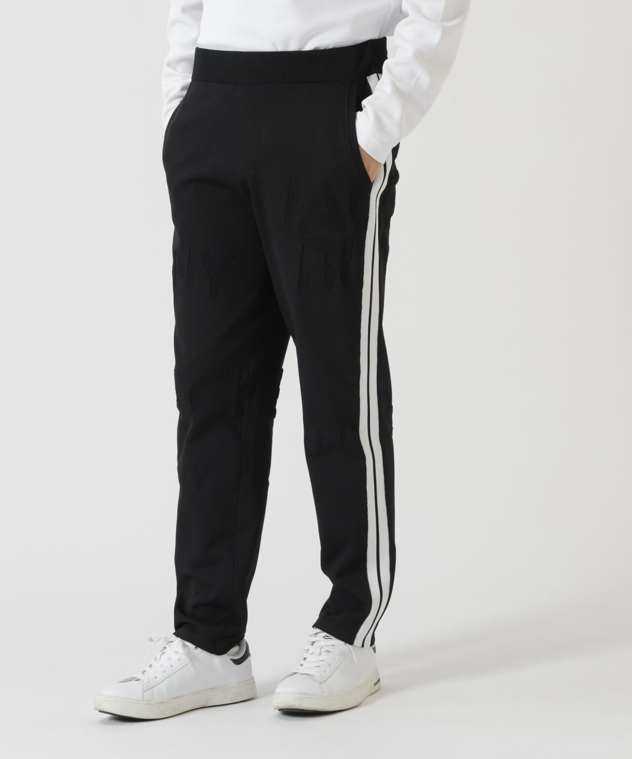 PEロゴカノコニットパンツ