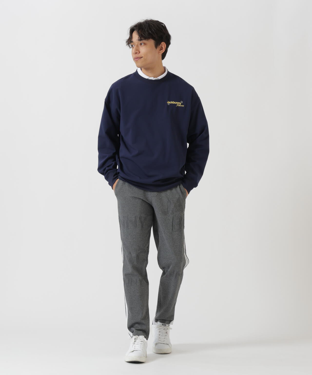 PEロゴカノコニットパンツ