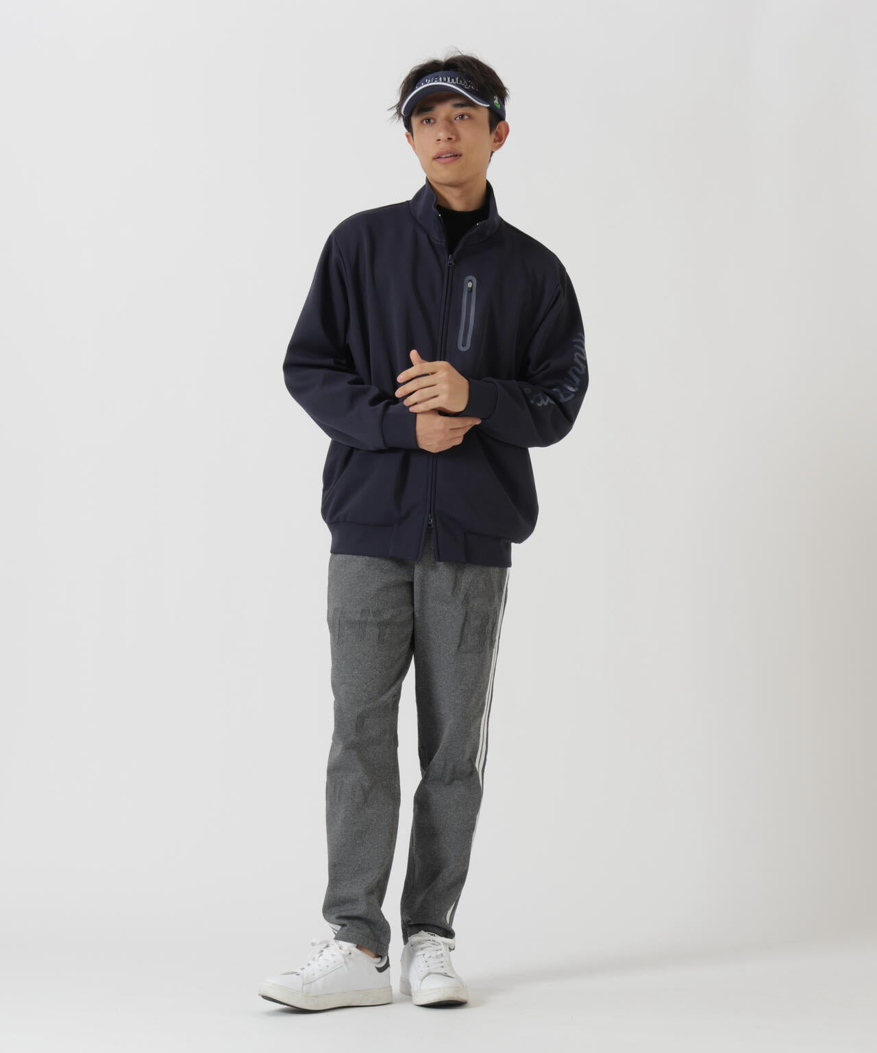 PEロゴカノコニットパンツ