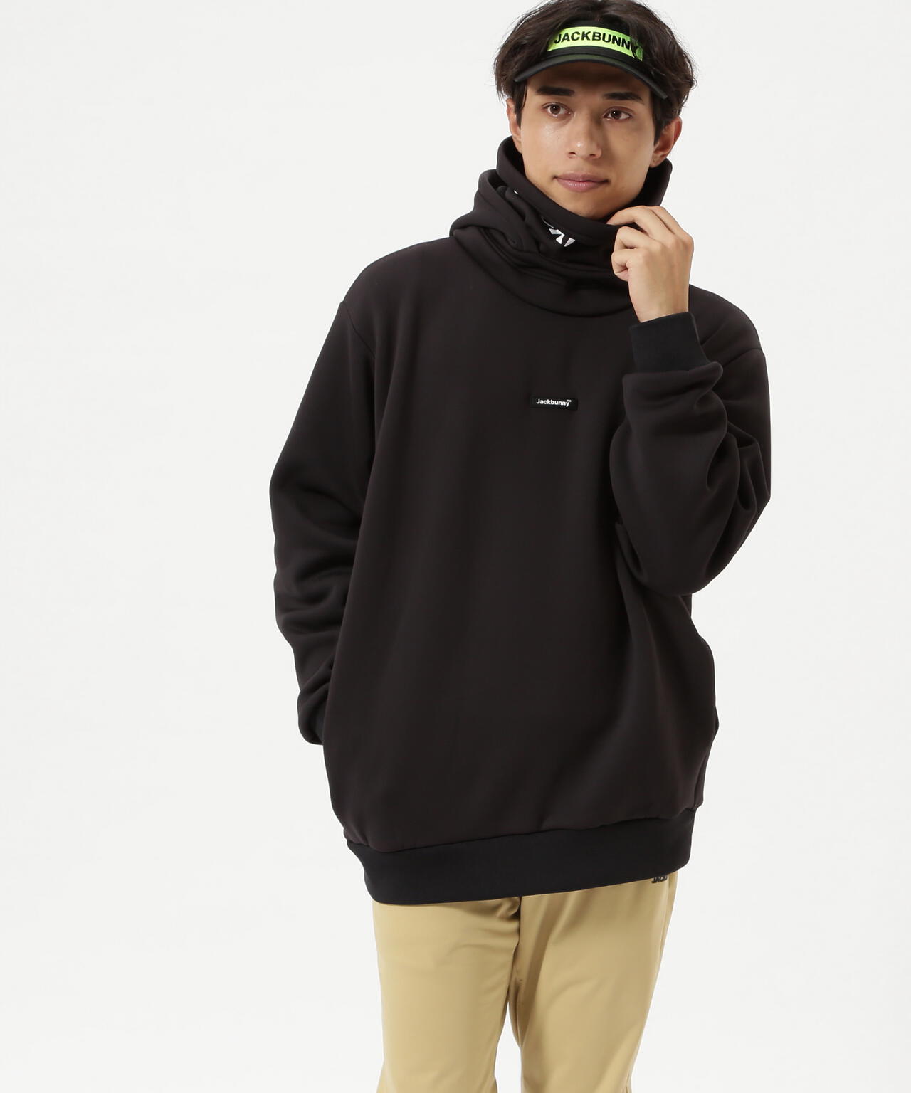 【JBMINT】KARUISHI バラクラバ一体型フーディプルオーバー