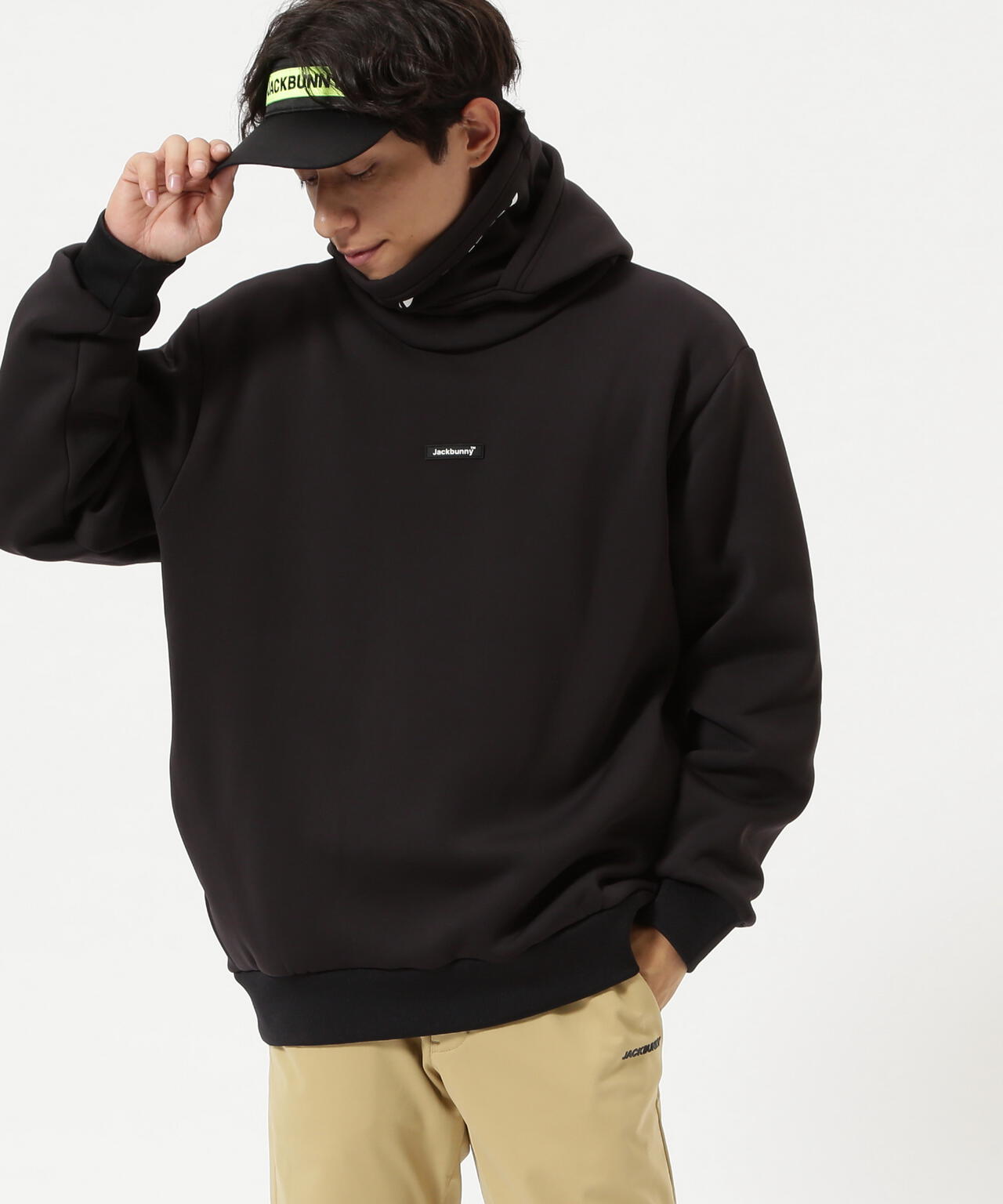 【JBMINT】KARUISHI バラクラバ一体型フーディプルオーバー