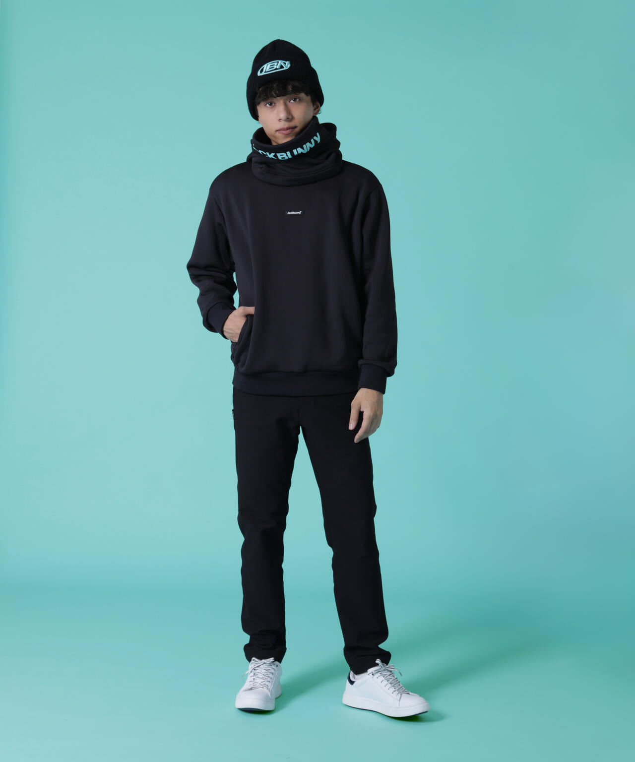 【JBMINT】KARUISHI バラクラバ一体型フーディプルオーバー