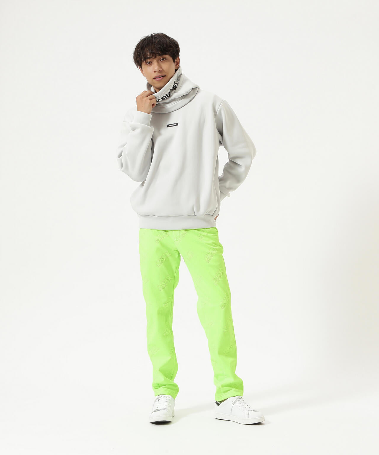 【JBMINT】KARUISHI バラクラバ一体型フーディプルオーバー