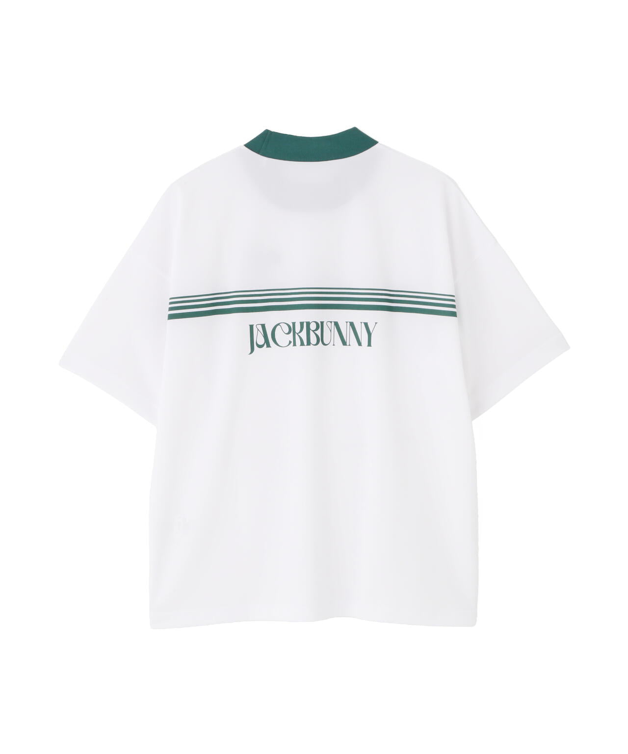 GREEN SUNSET シングルカノコ半袖モックネックカットソー