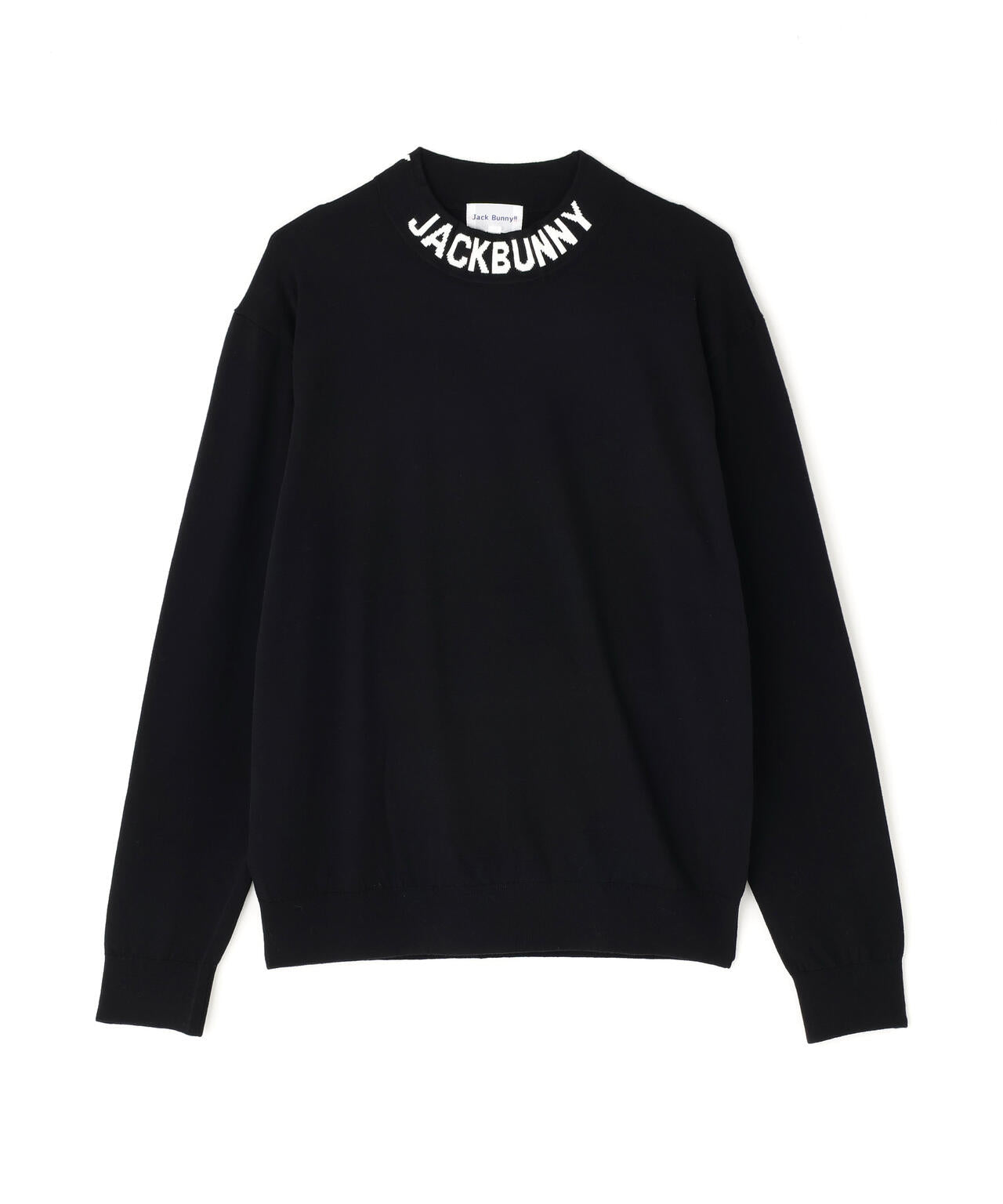 カシミヤタッチモックネックニットプルオーバー