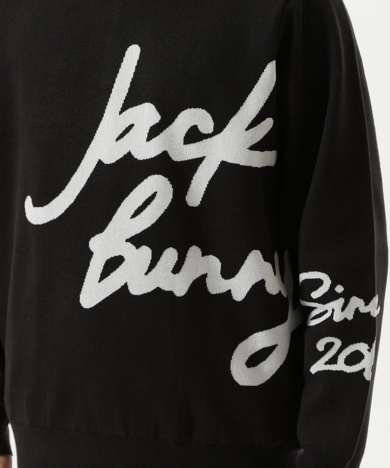 防風裏地付きクルーネックニットプルオーバー