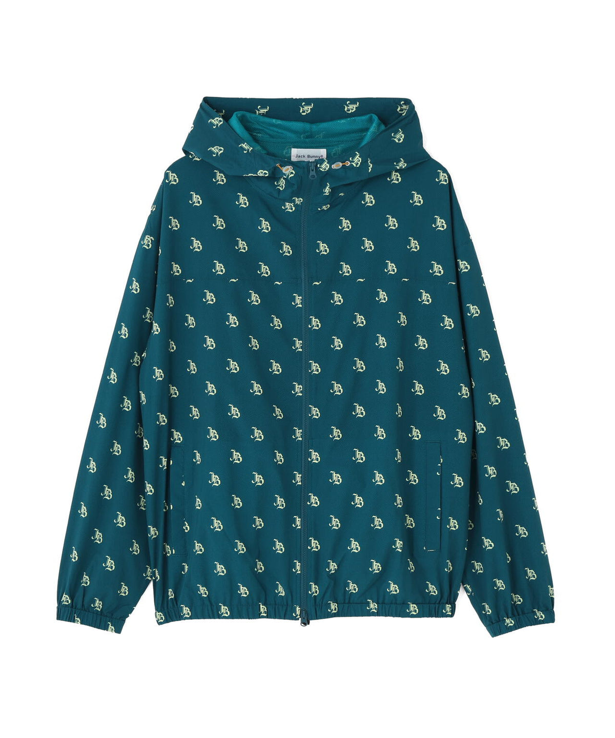 ゴシックロゴプリント裏メッシュフーディブルゾン (MENS)