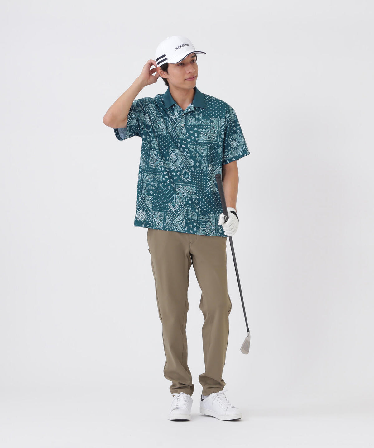 ASEIYARNライトワッフル半袖ポロシャツ (MENS)