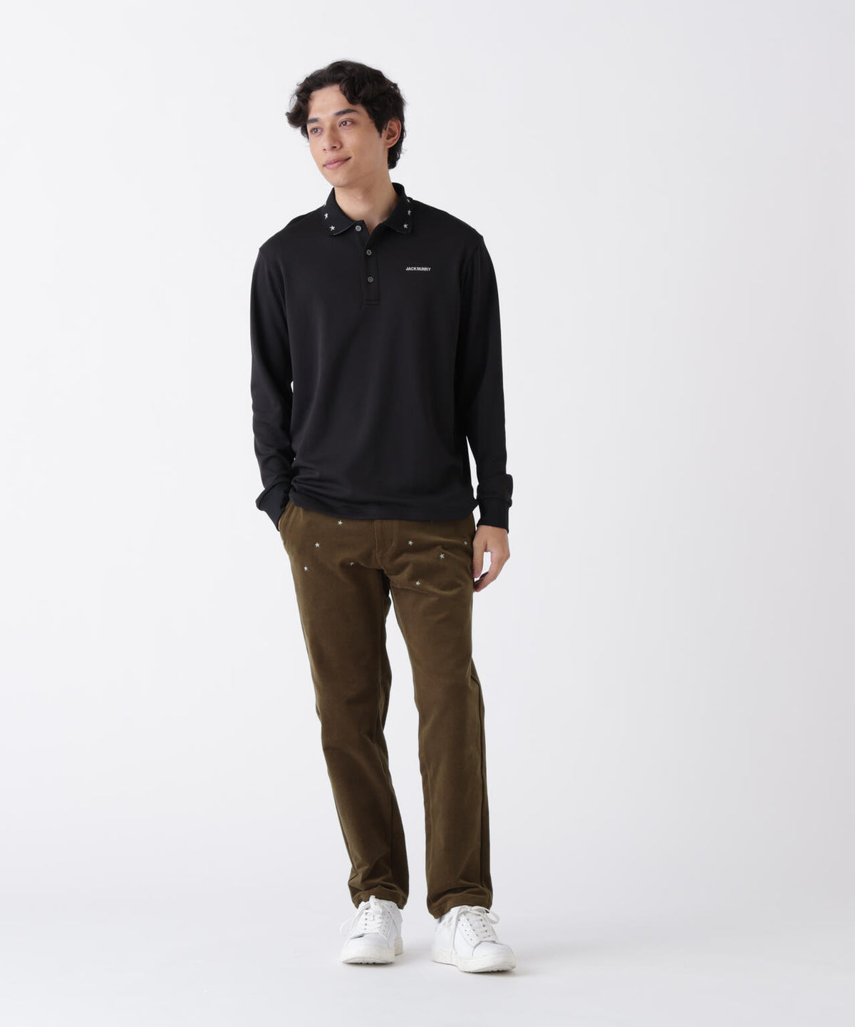 EPIXソフトタッチ&ストレッチ長袖ポロシャツ (MENS)