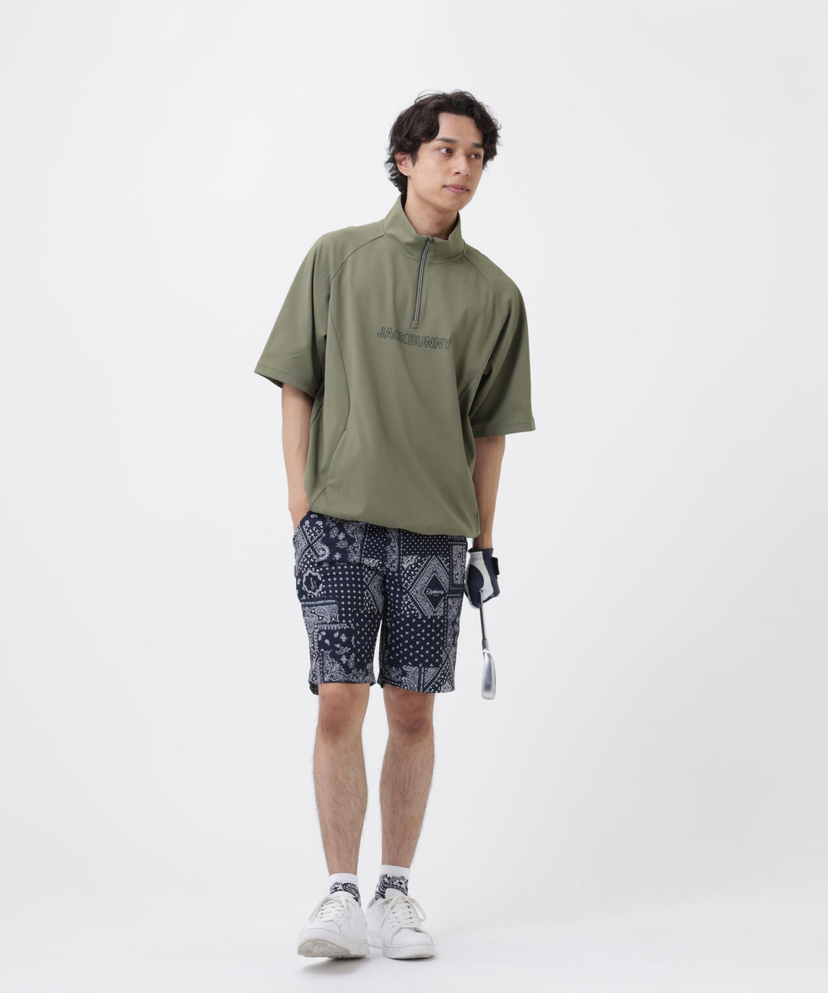 HyperHeluxメッシュ半袖ハーフジップカットソー (MENS)