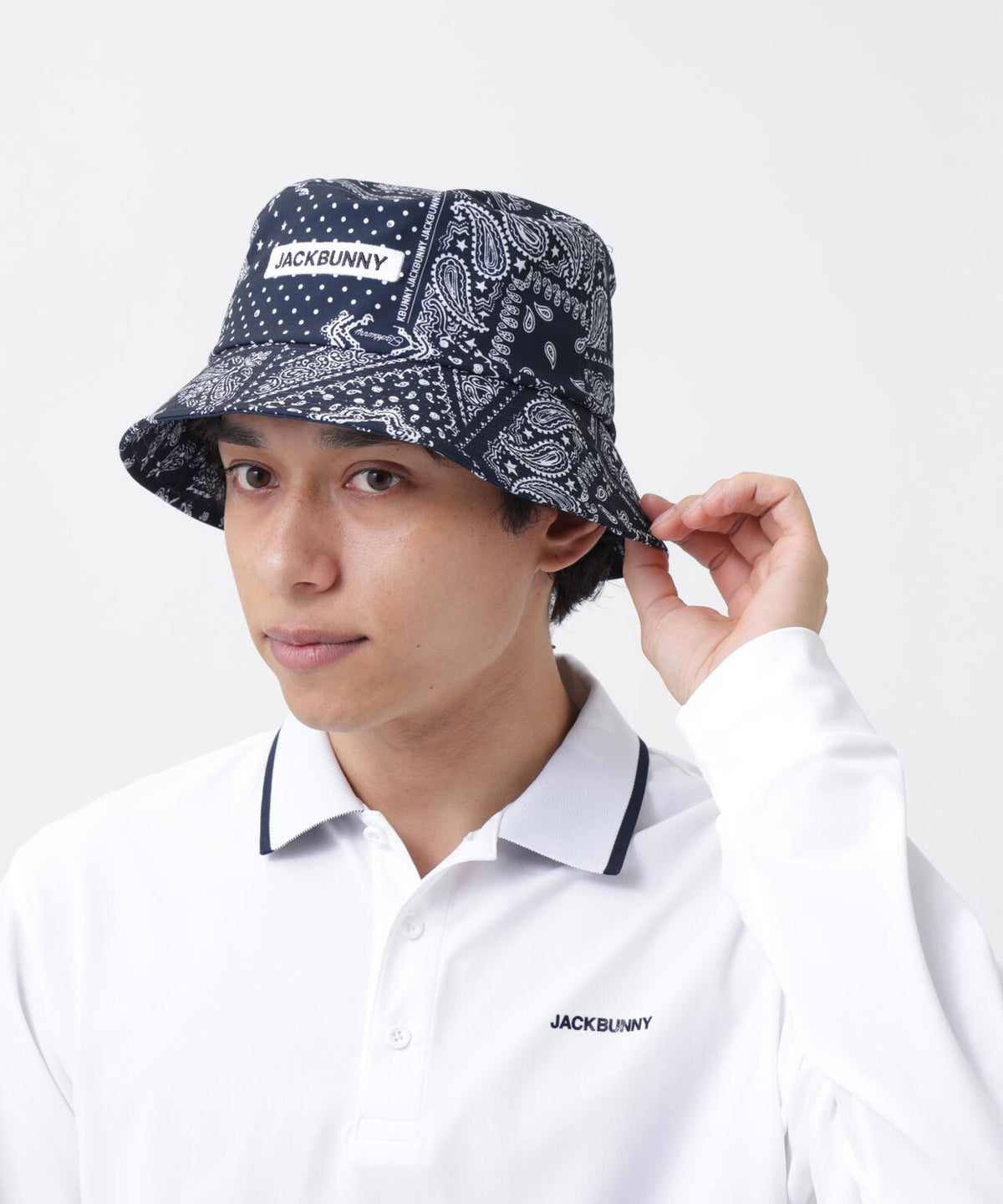 ペイズリー柄バケットハット (UNISEX)