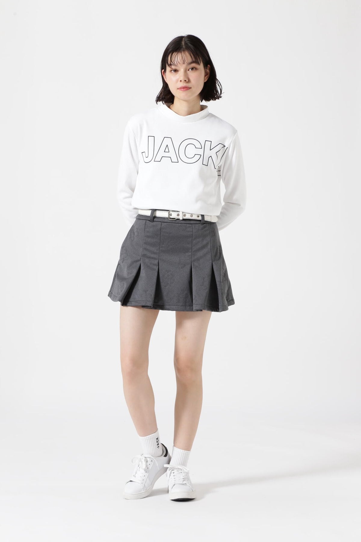 KARUISHI ECO 長袖モックネックカットソー