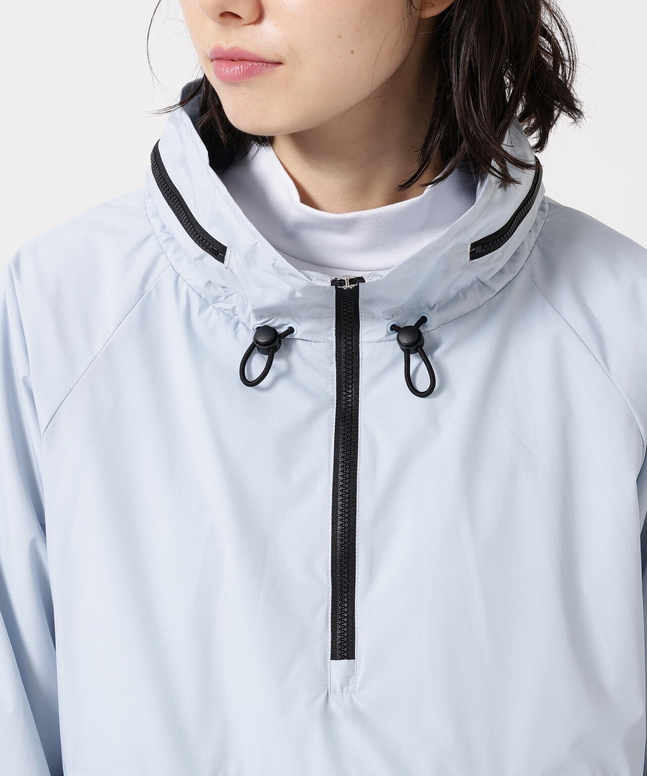 Octa裏地 ハーフジップブルゾン