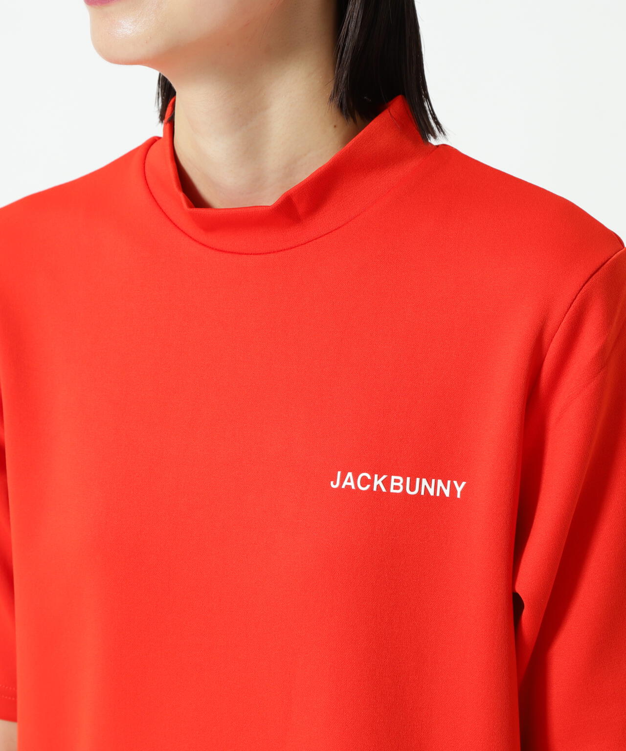 天竺ポンチ五分袖ワンピース