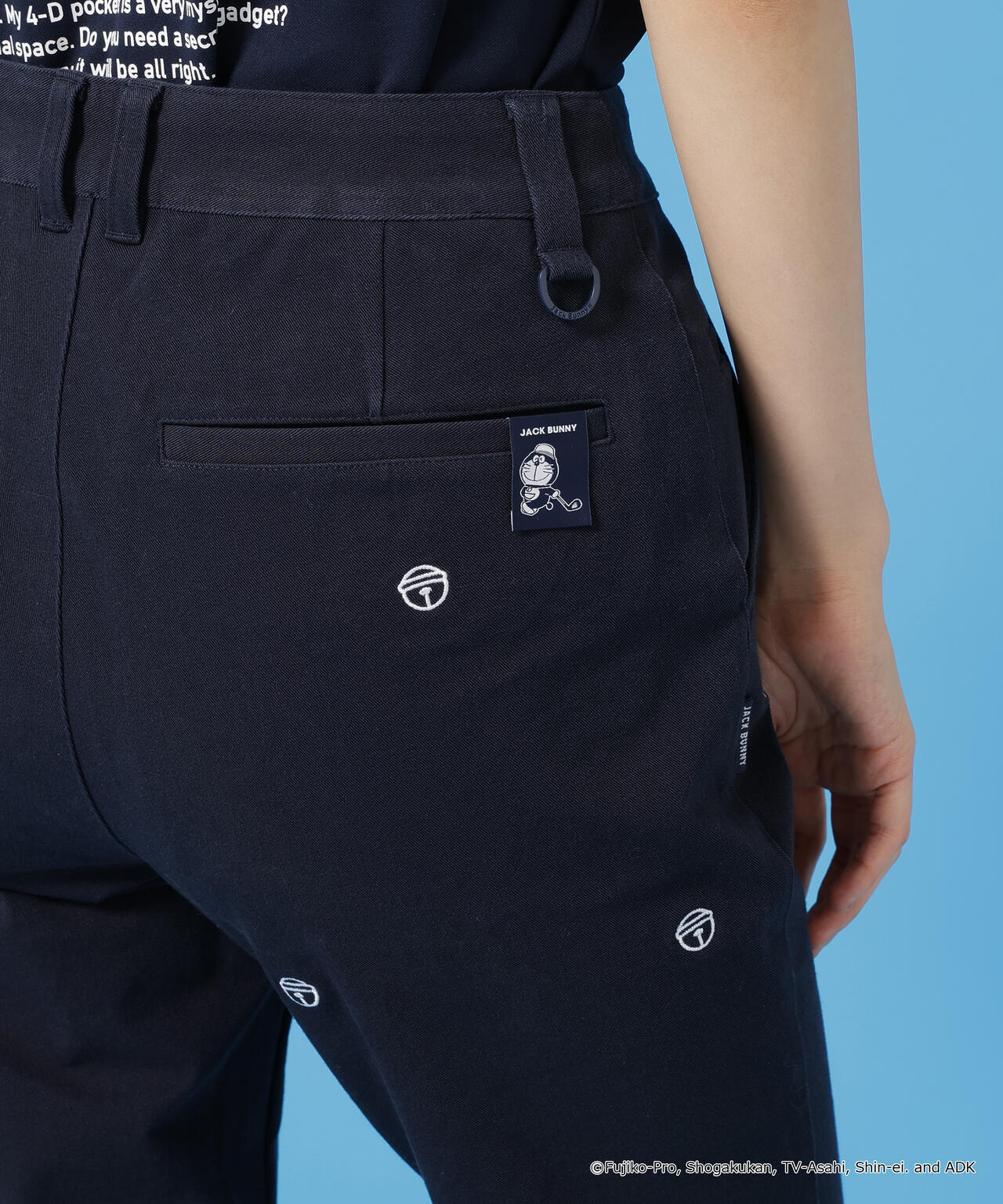 【ドラえもん】2WAYストレッチツイル総柄ロングパンツ