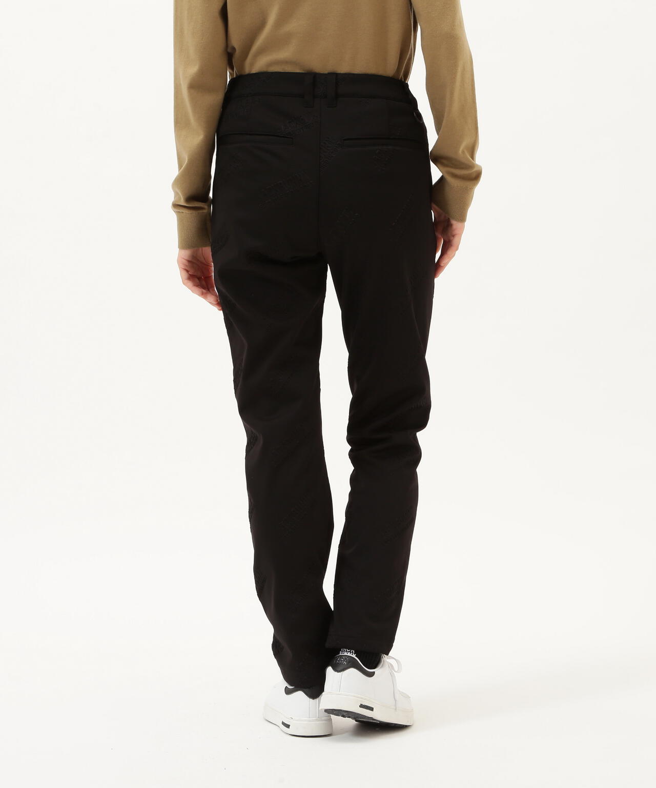 ラミネートスムース 裏地付きロングパンツ