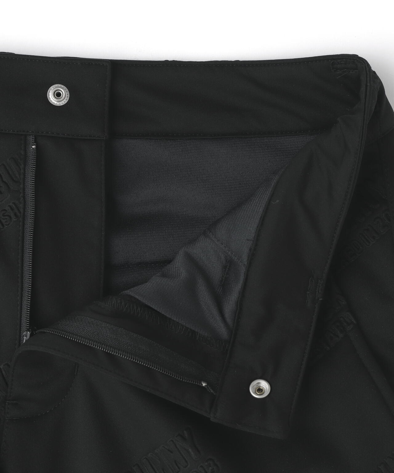 ラミネートスムース 裏地付きロングパンツ