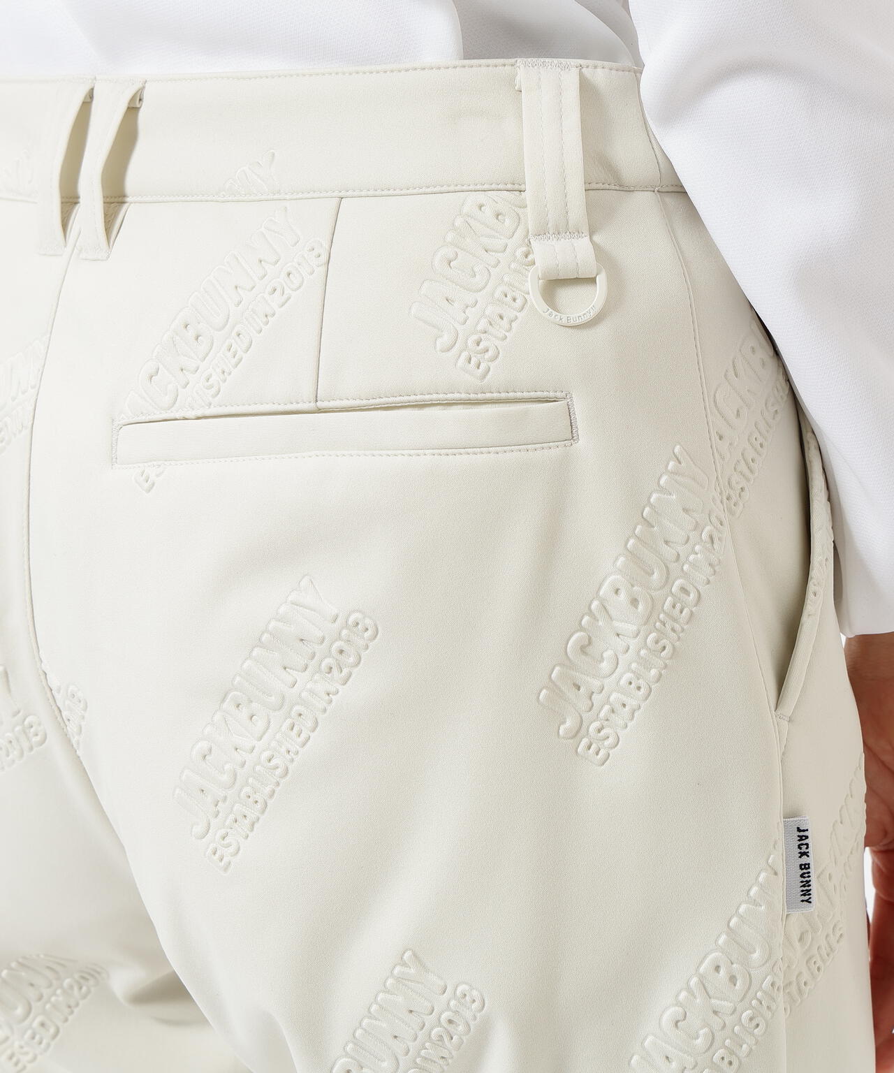 ラミネートスムース 裏地付きロングパンツ