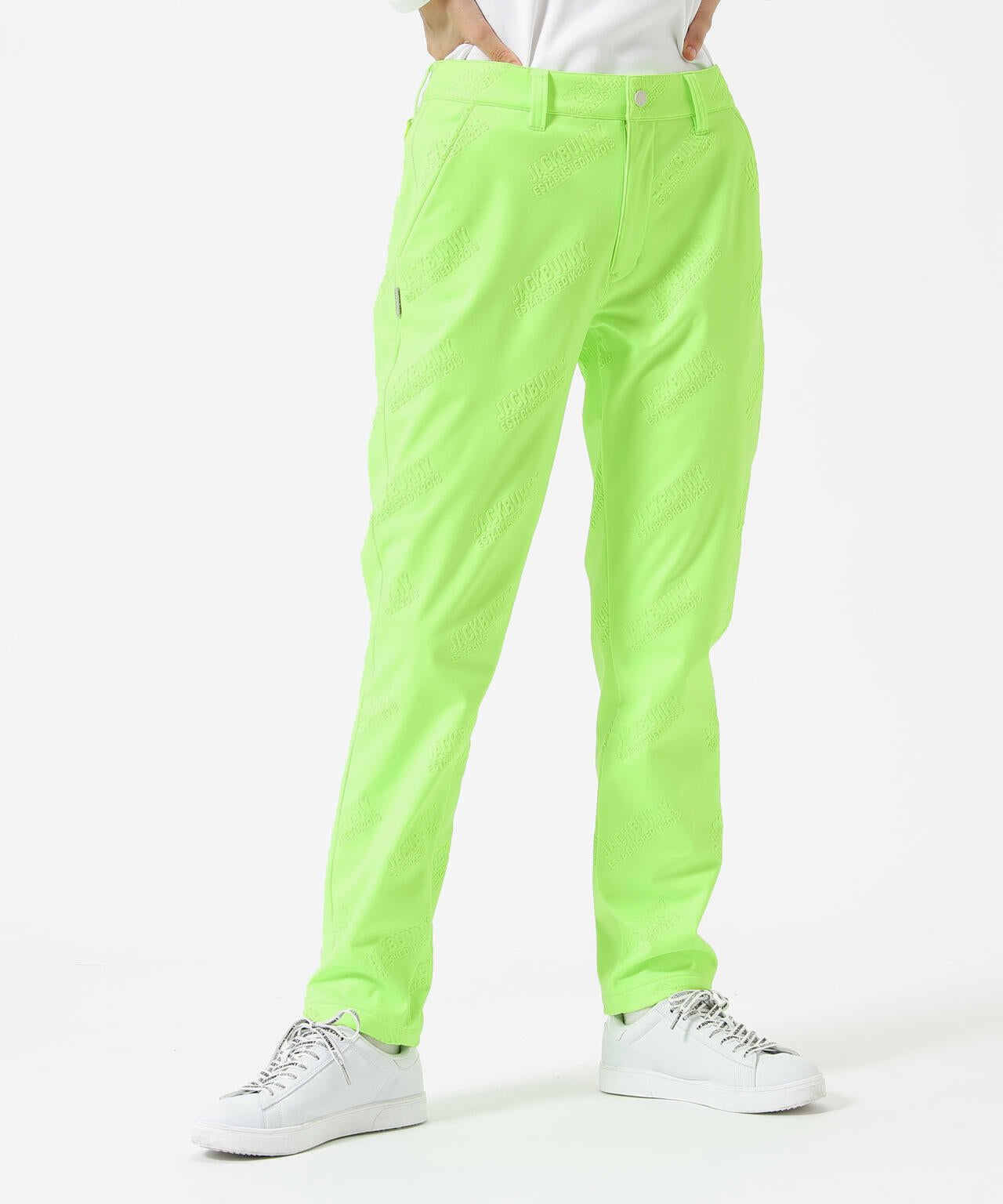 ラミネートスムース 裏地付きロングパンツ