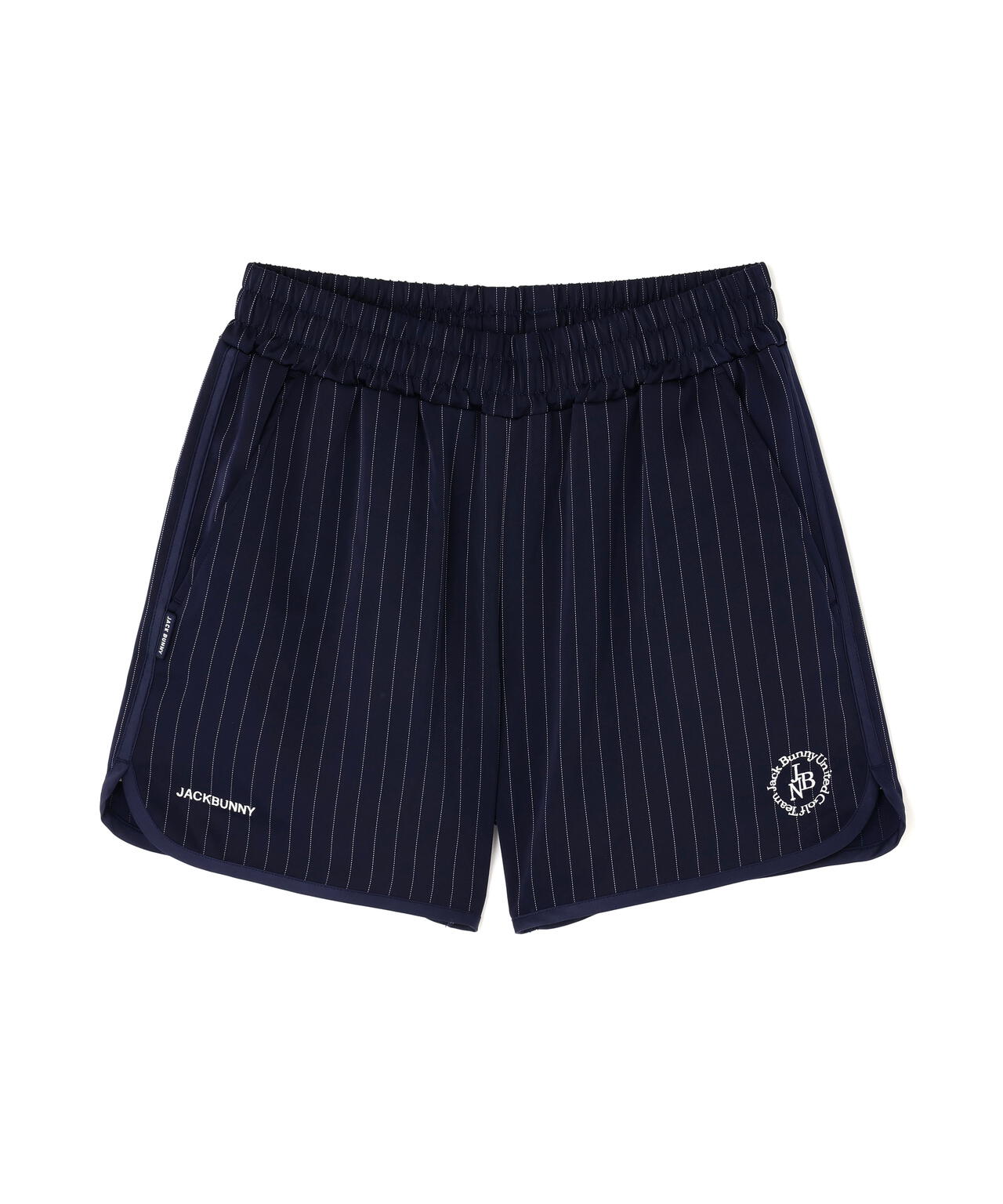 先染めストライプ ショートパンツ