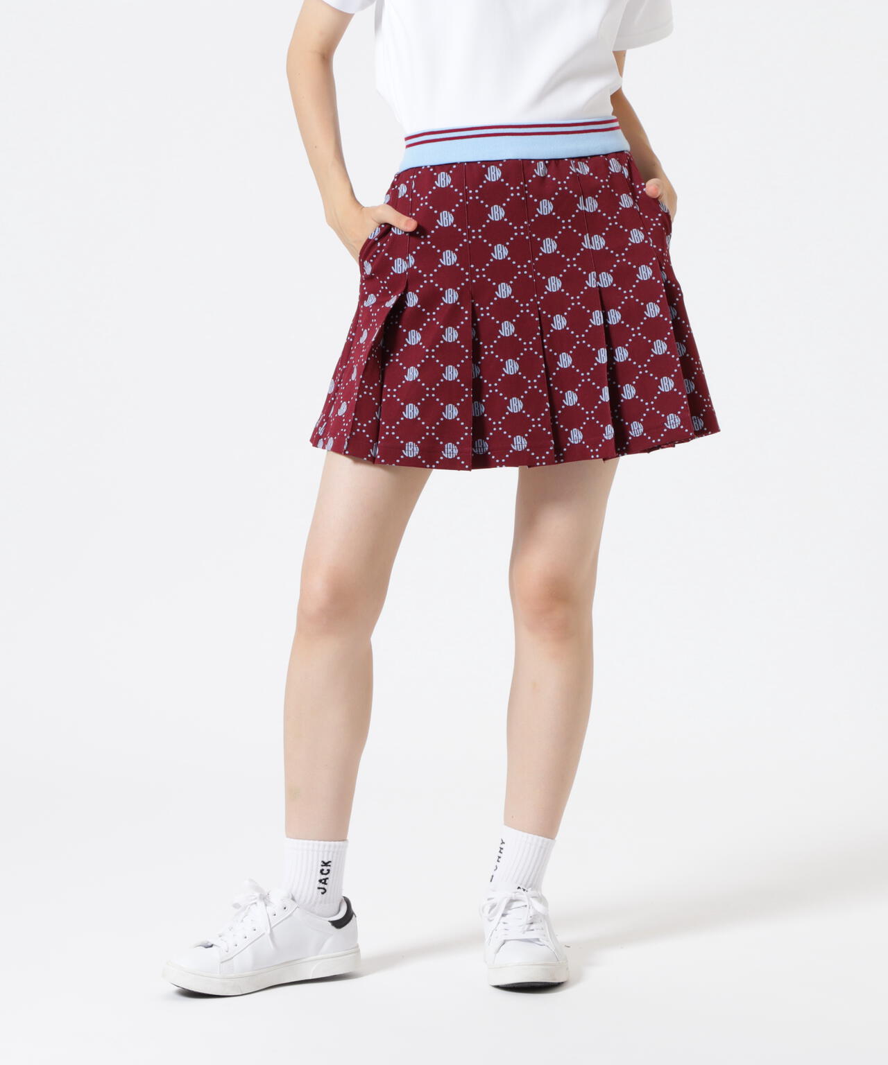 ロゴ モノグラムジャガードスカート