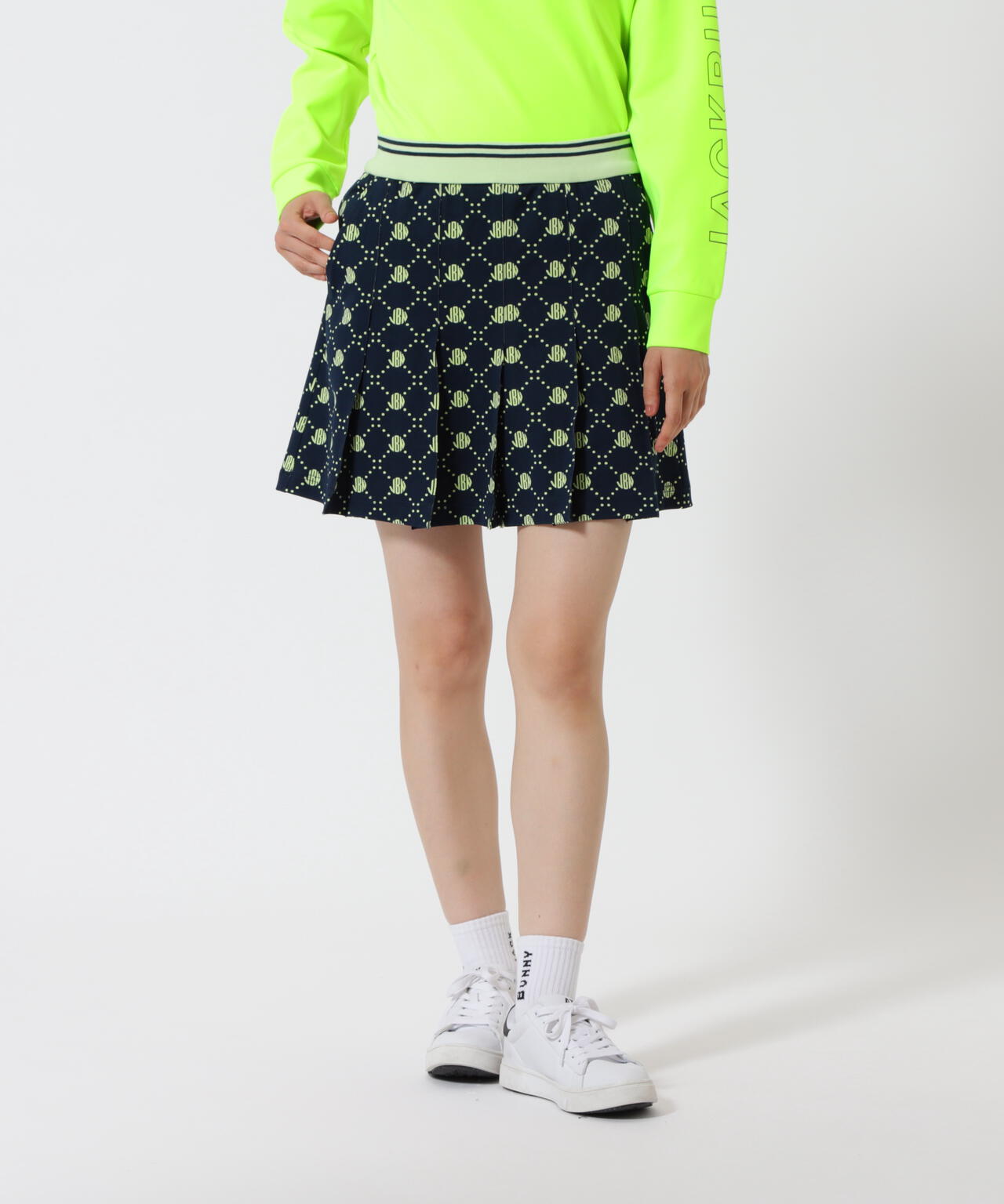 ロゴ モノグラムジャガードスカート