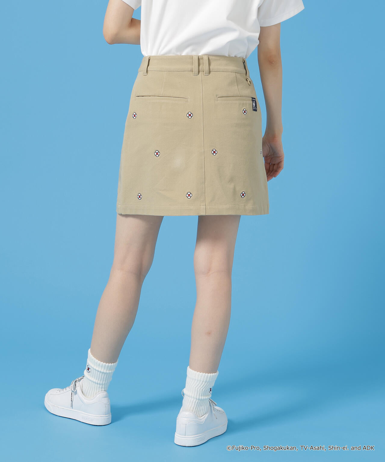 【ドラえもん】2WAYストレッチツイル総柄スカート