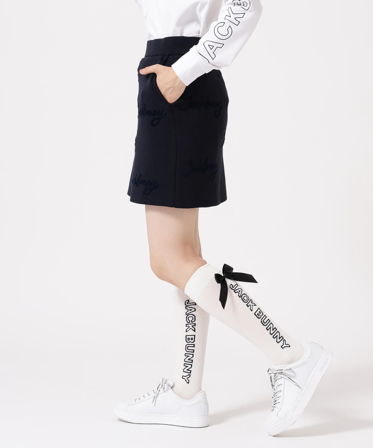 12Gダブルジャガードニットスカート