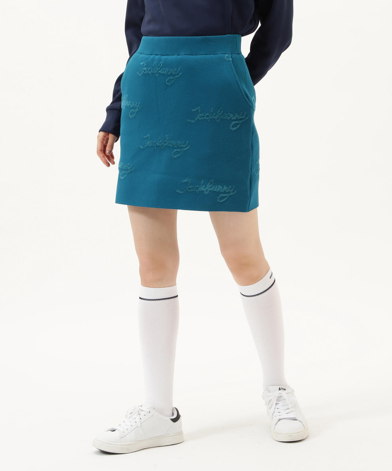 12Gダブルジャガードニットスカート