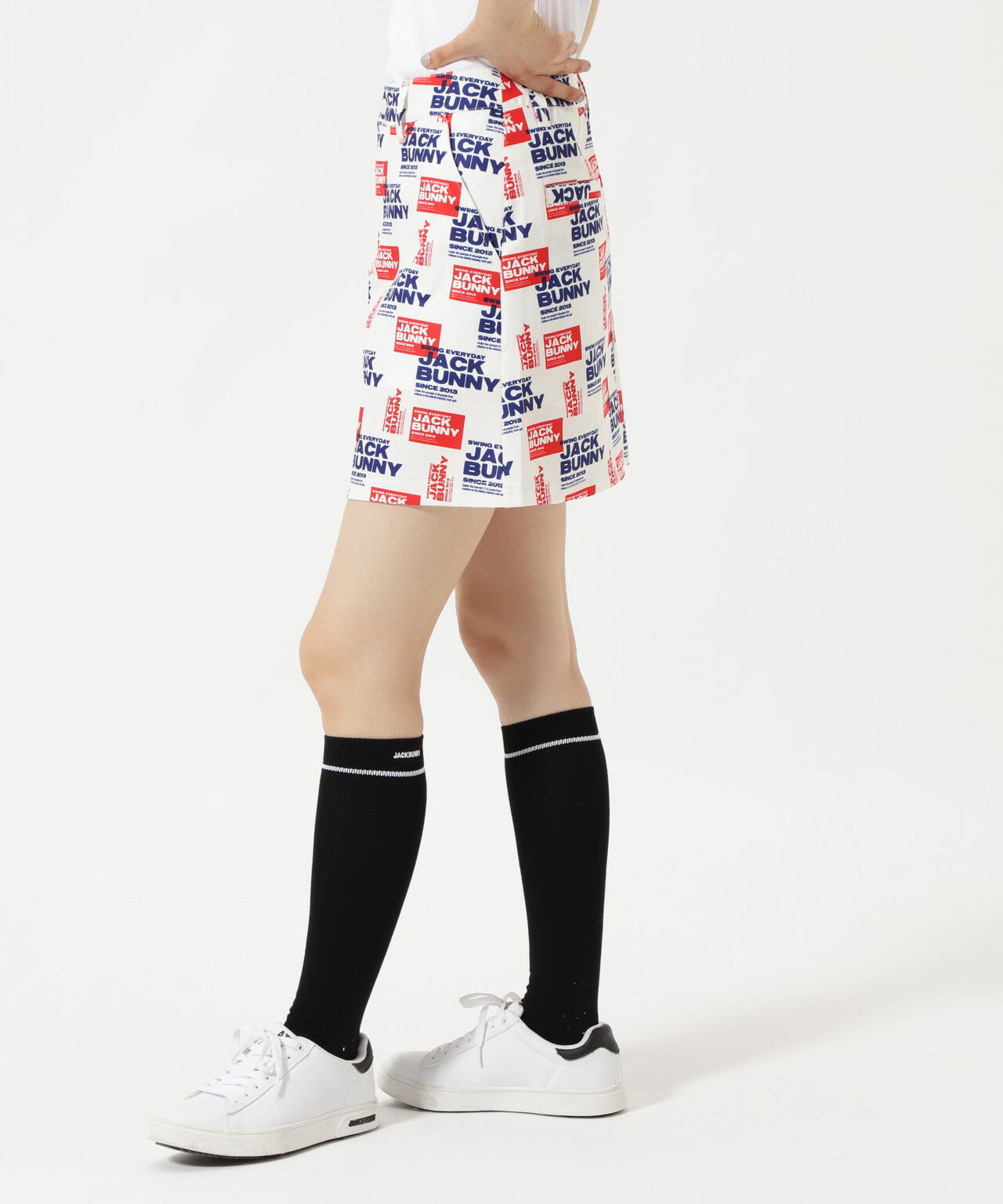 ポリエステルツイルプリント スカート