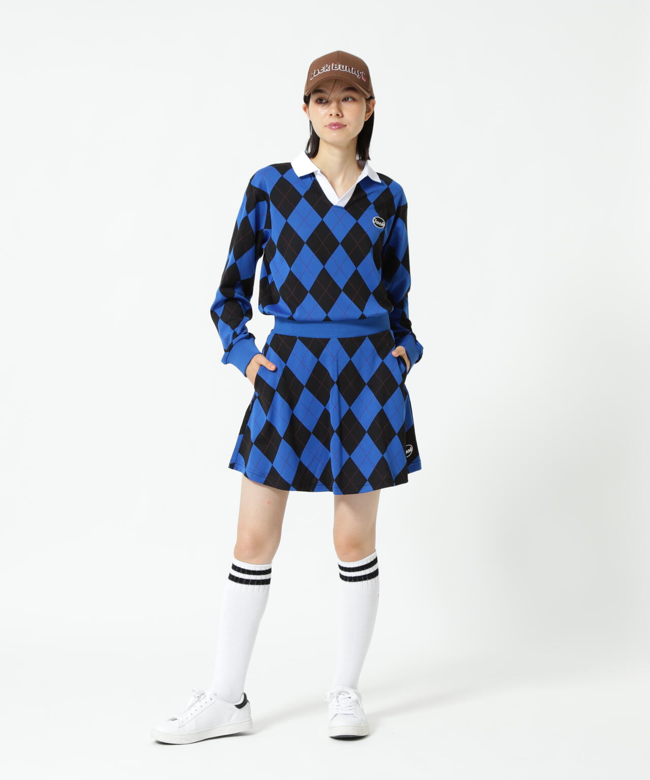 アーガイルジャガードスカート