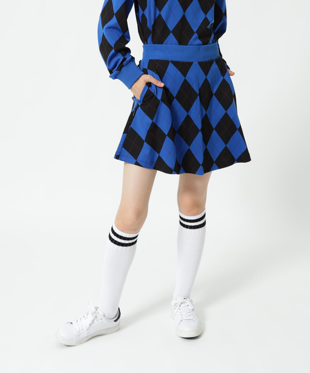 アーガイルジャガードスカート