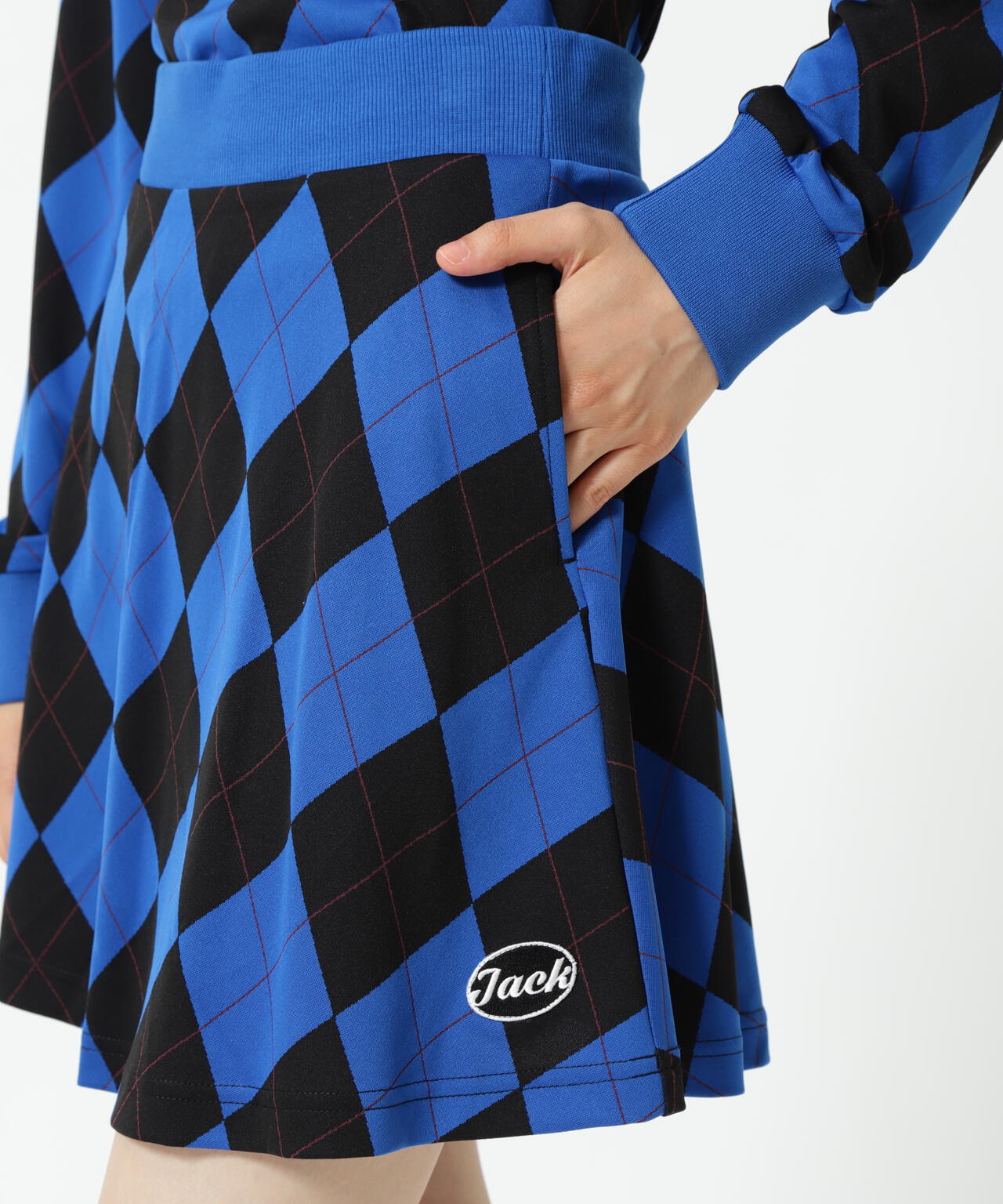 アーガイルジャガードスカート